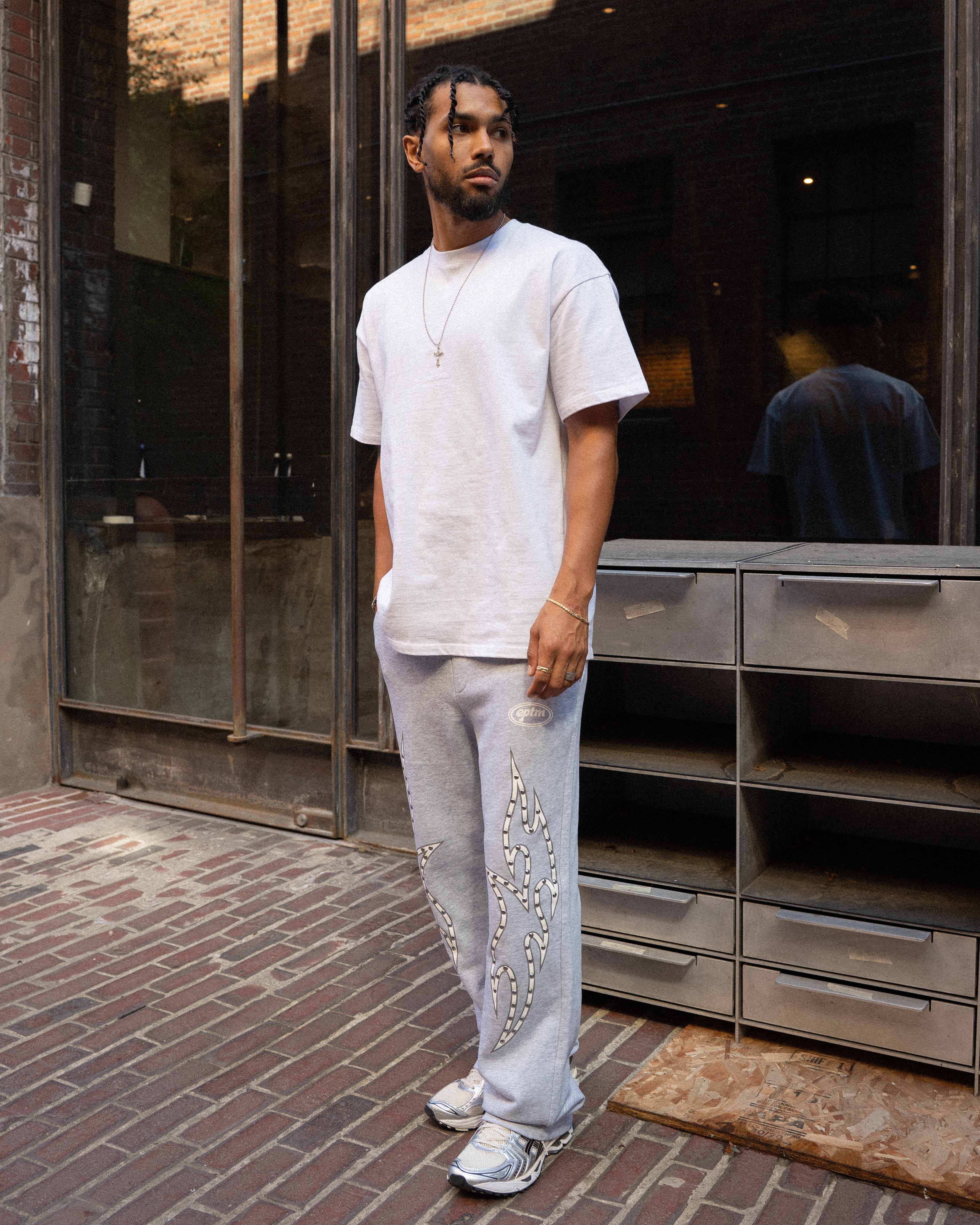 EPTM Stud Tribal Pants - Grey