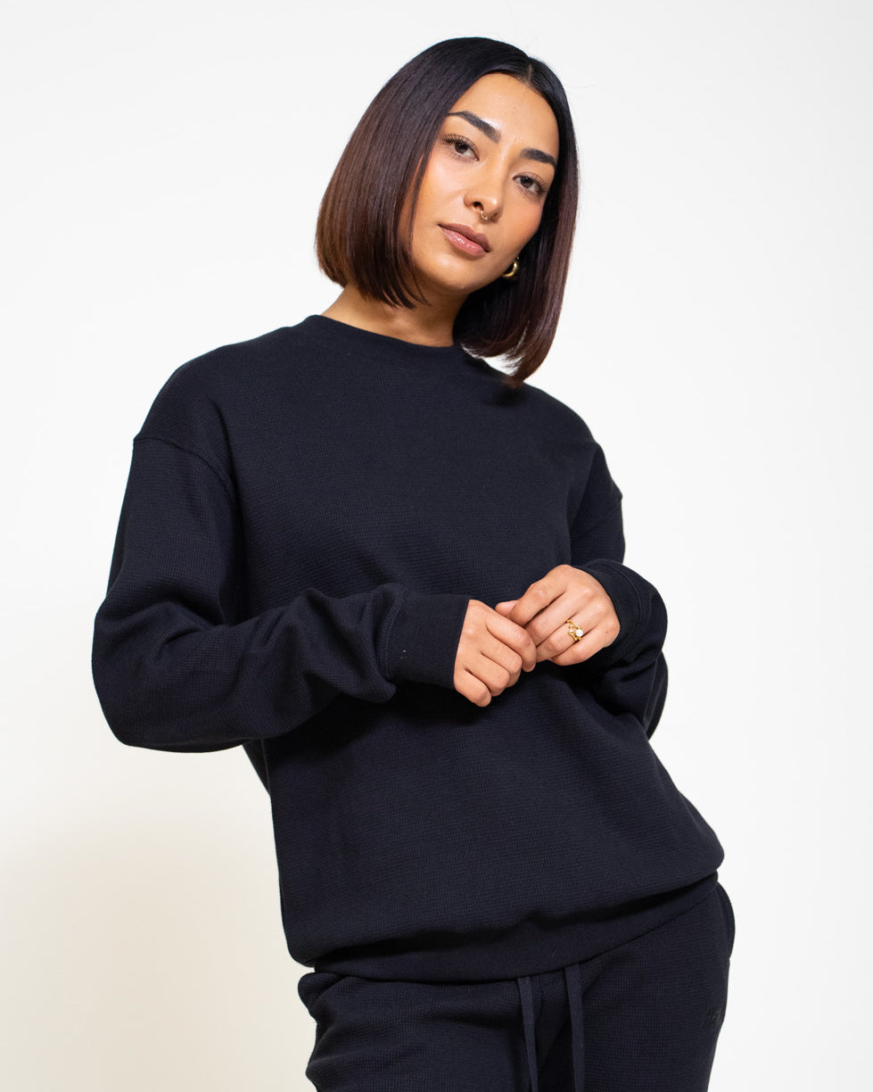 Thermal sweatshirt clearance