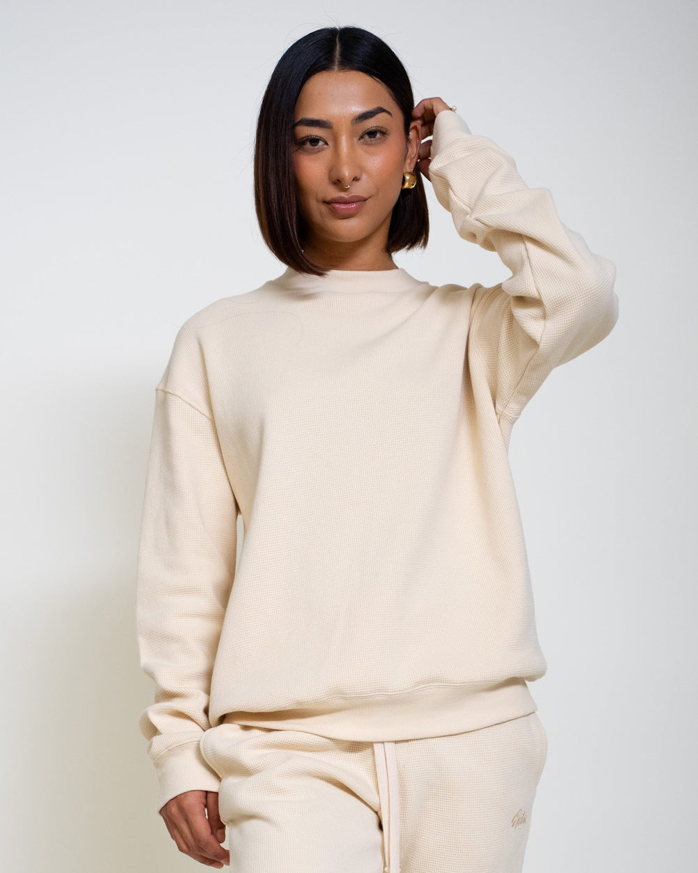 EPTM THERMAL SWEATSHIRT-CREAM