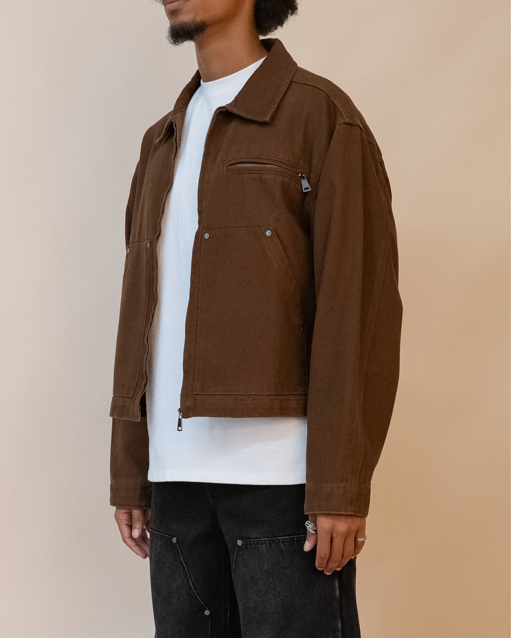 EPTM TUFF TWILL JACKET - BROWN