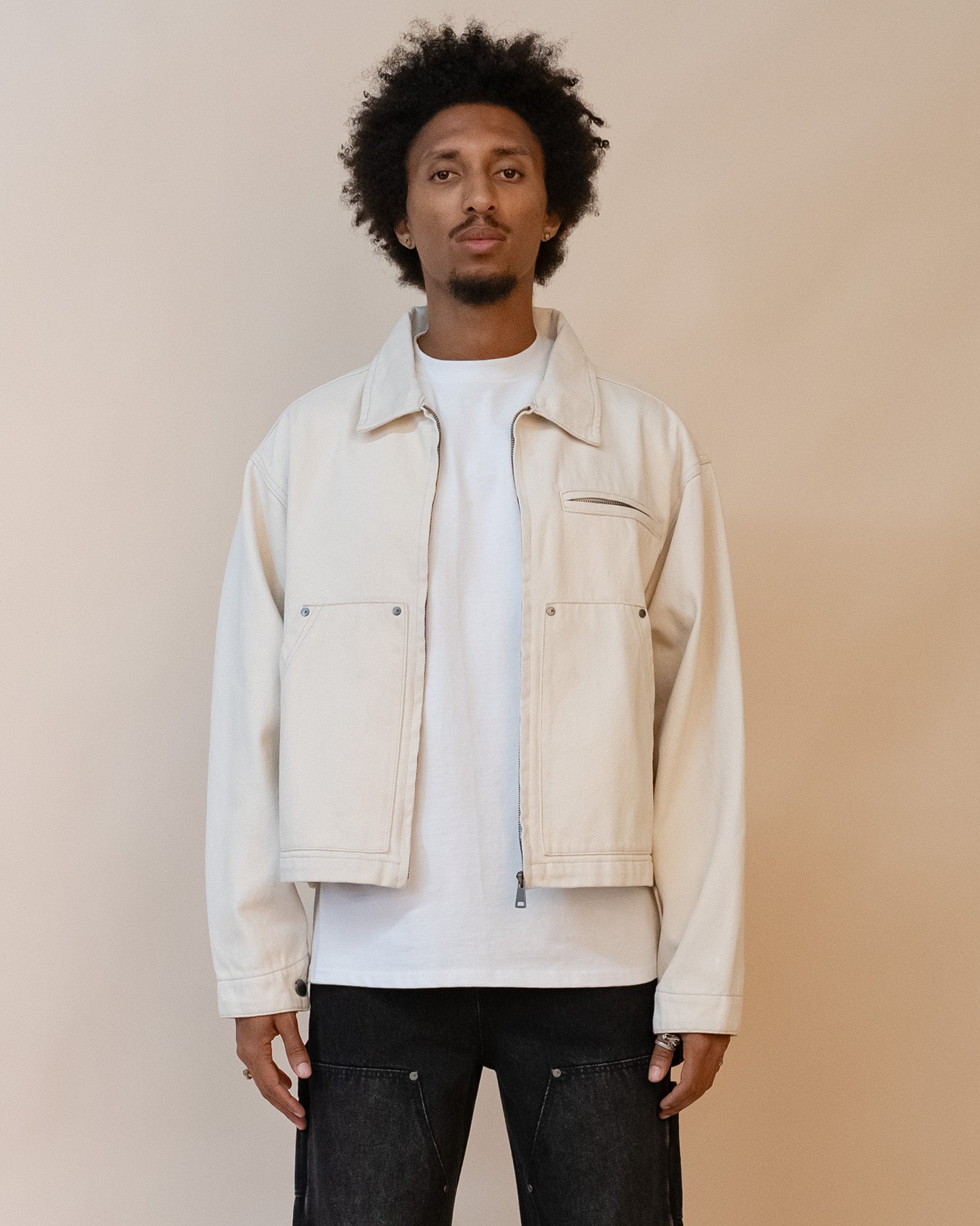 EPTM TUFF TWILL JACKET - CREAM