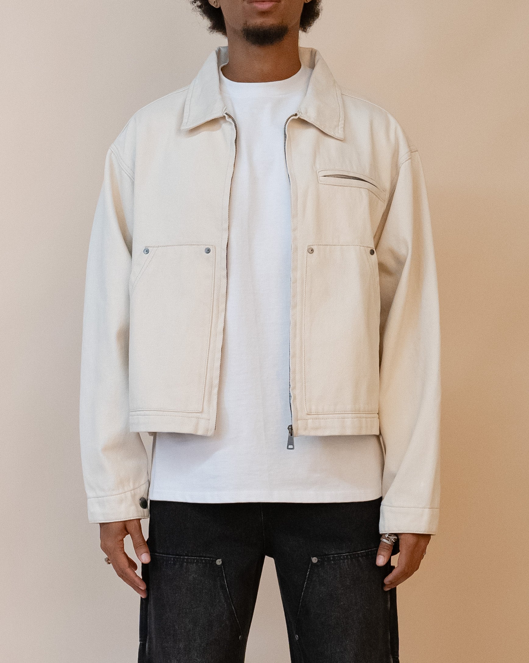 EPTM TUFF TWILL JACKET - CREAM