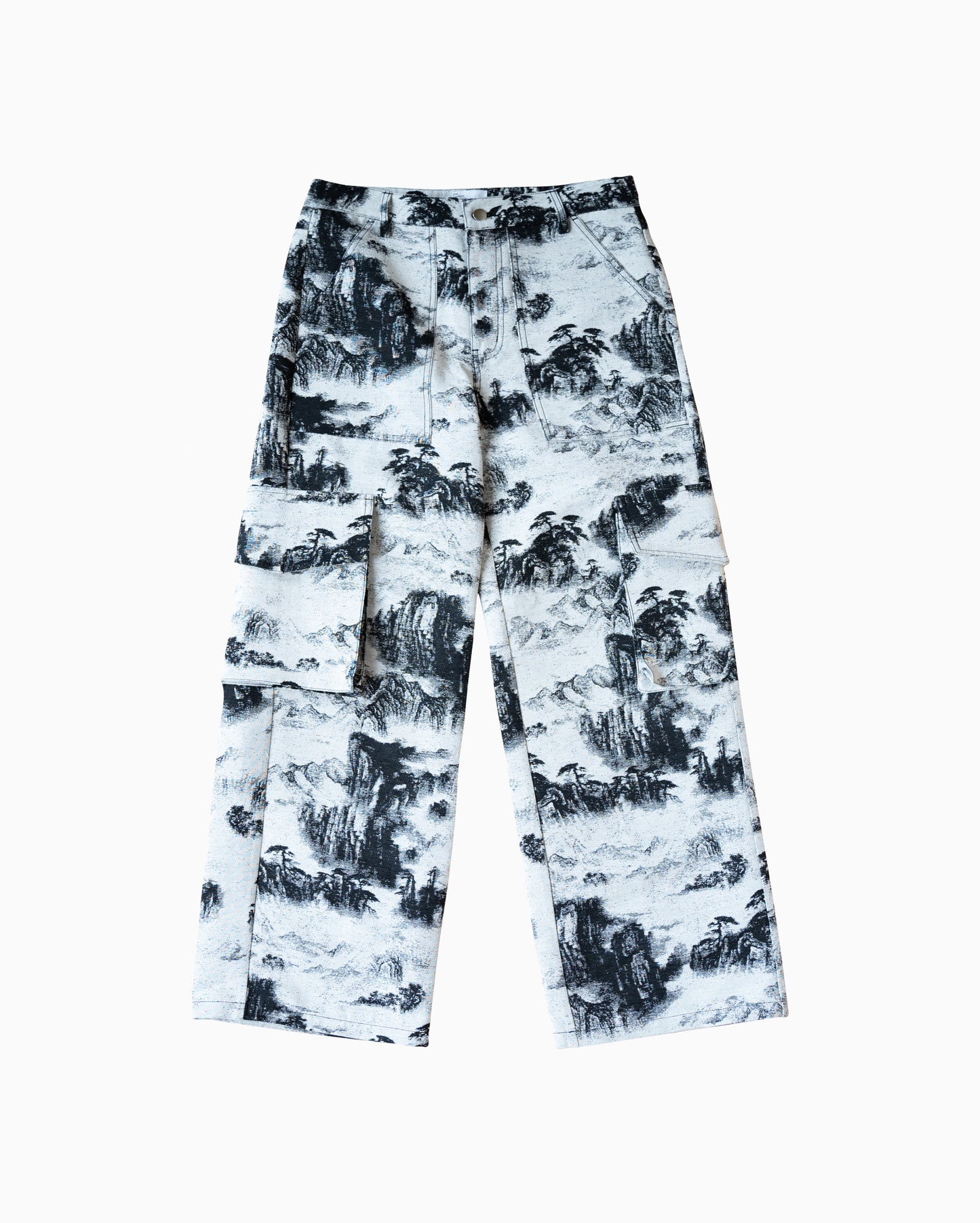 EPTM TAPESTRY CARGO PANTS - BLACK