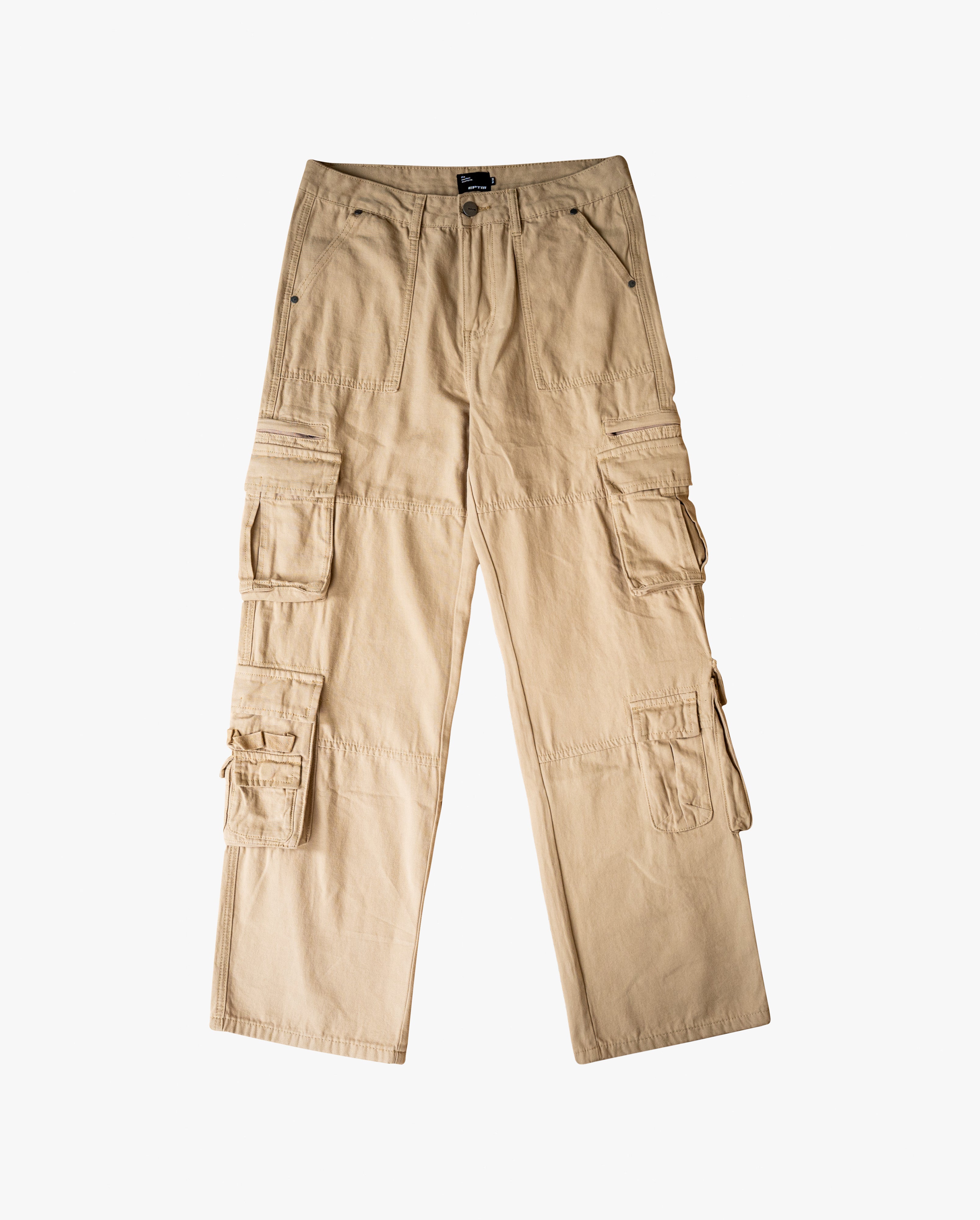 EPTM CANVAS CARGO PANTS - KHAKI