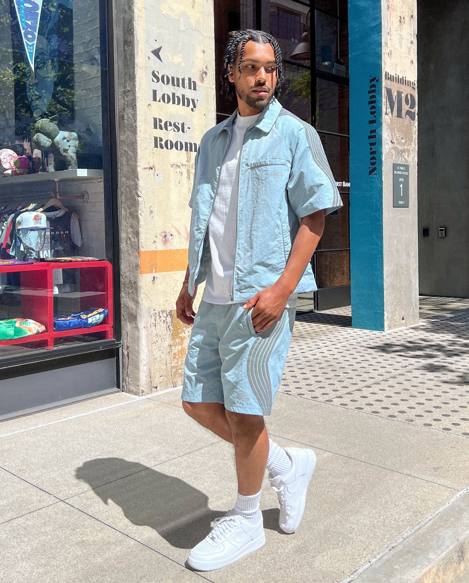 EPTM Vally Shorts - Dusty Blue