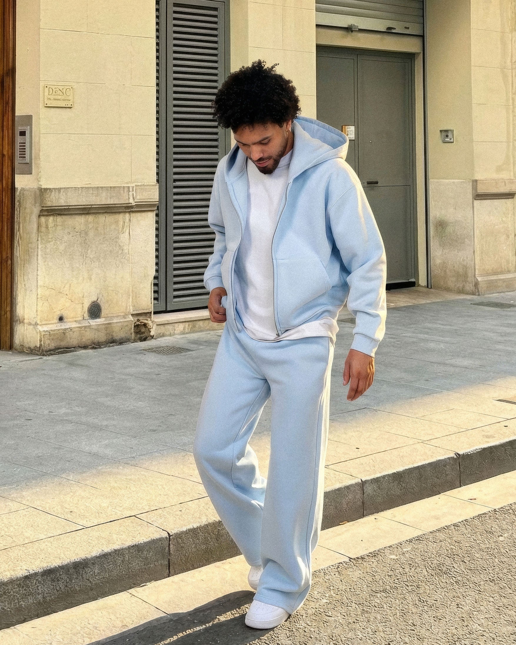 EPTM Vintage Zip Up Hoodie - Sky Blue