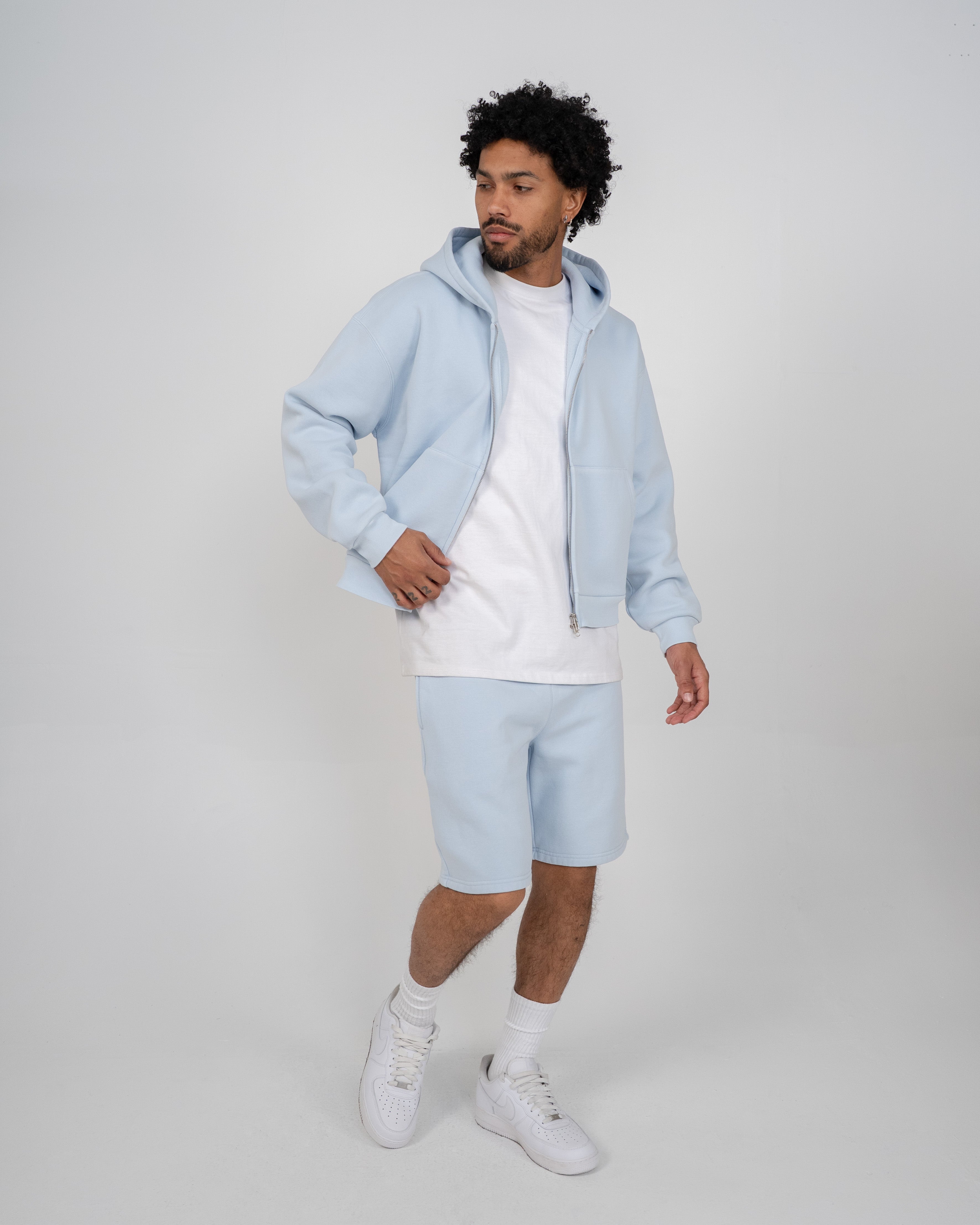 EPTM Vintage Zip Up Hoodie - Sky Blue