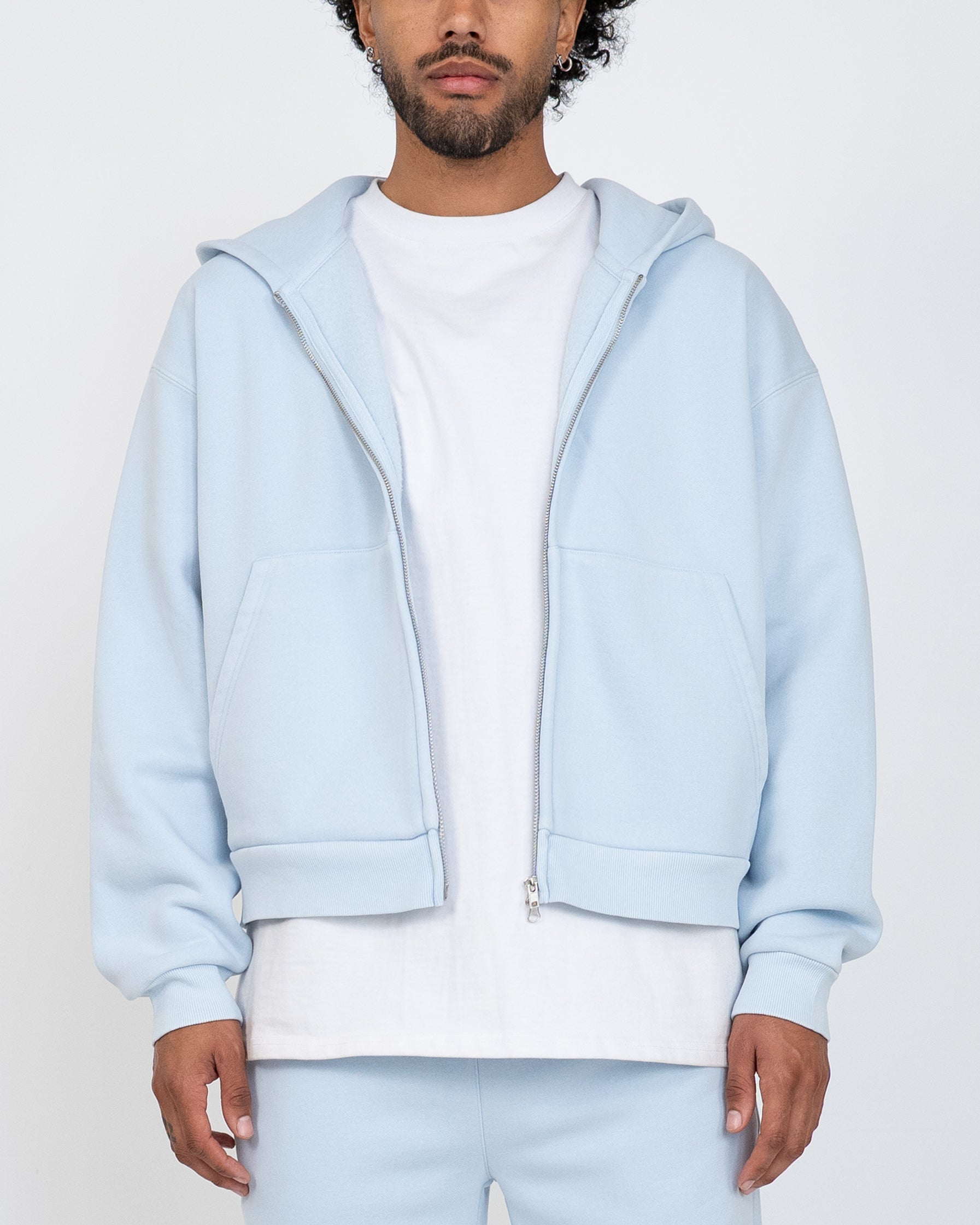 EPTM Vintage Zip Up Hoodie - Sky Blue
