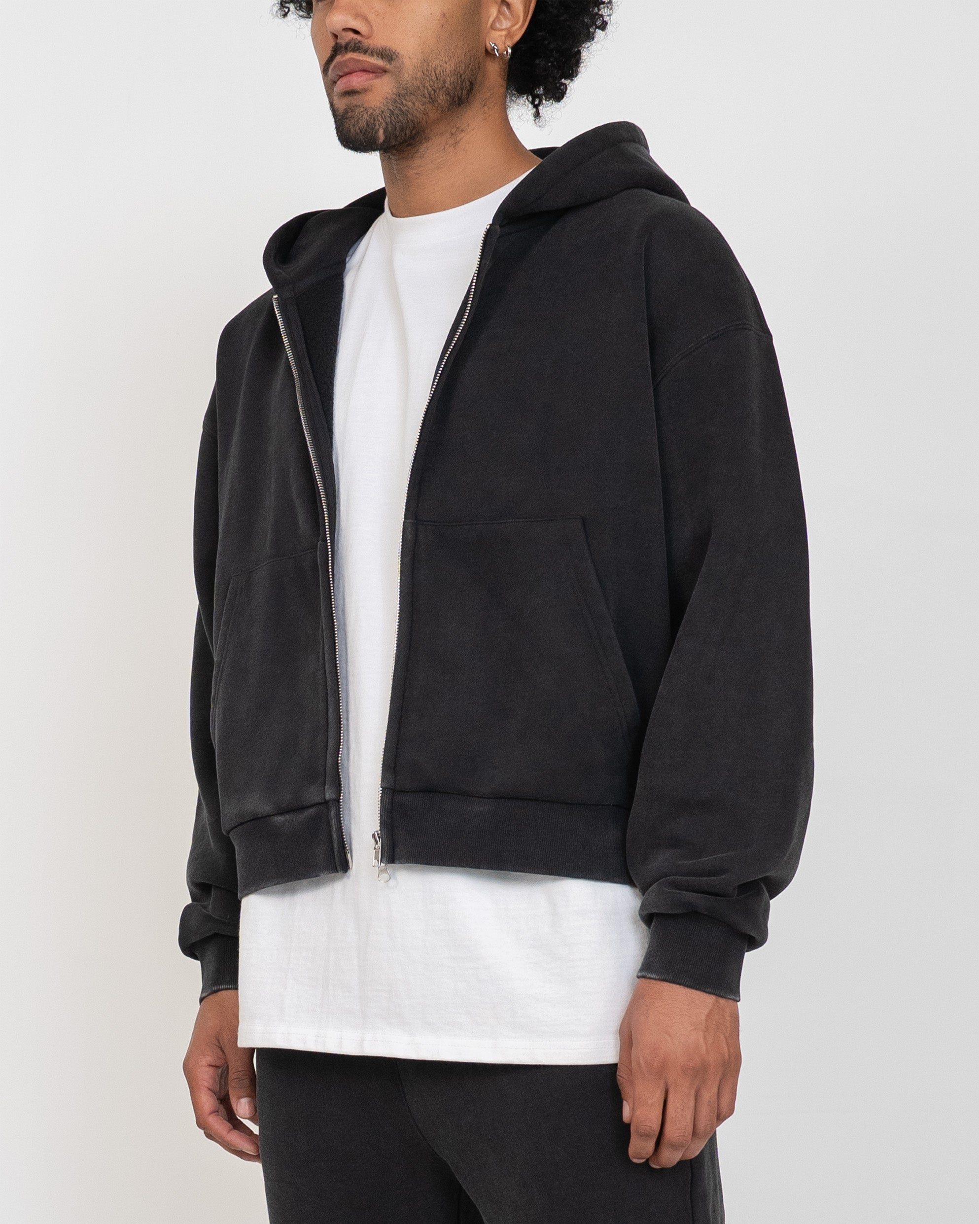 EPTM Vintage Zip Up Hoodie - Black