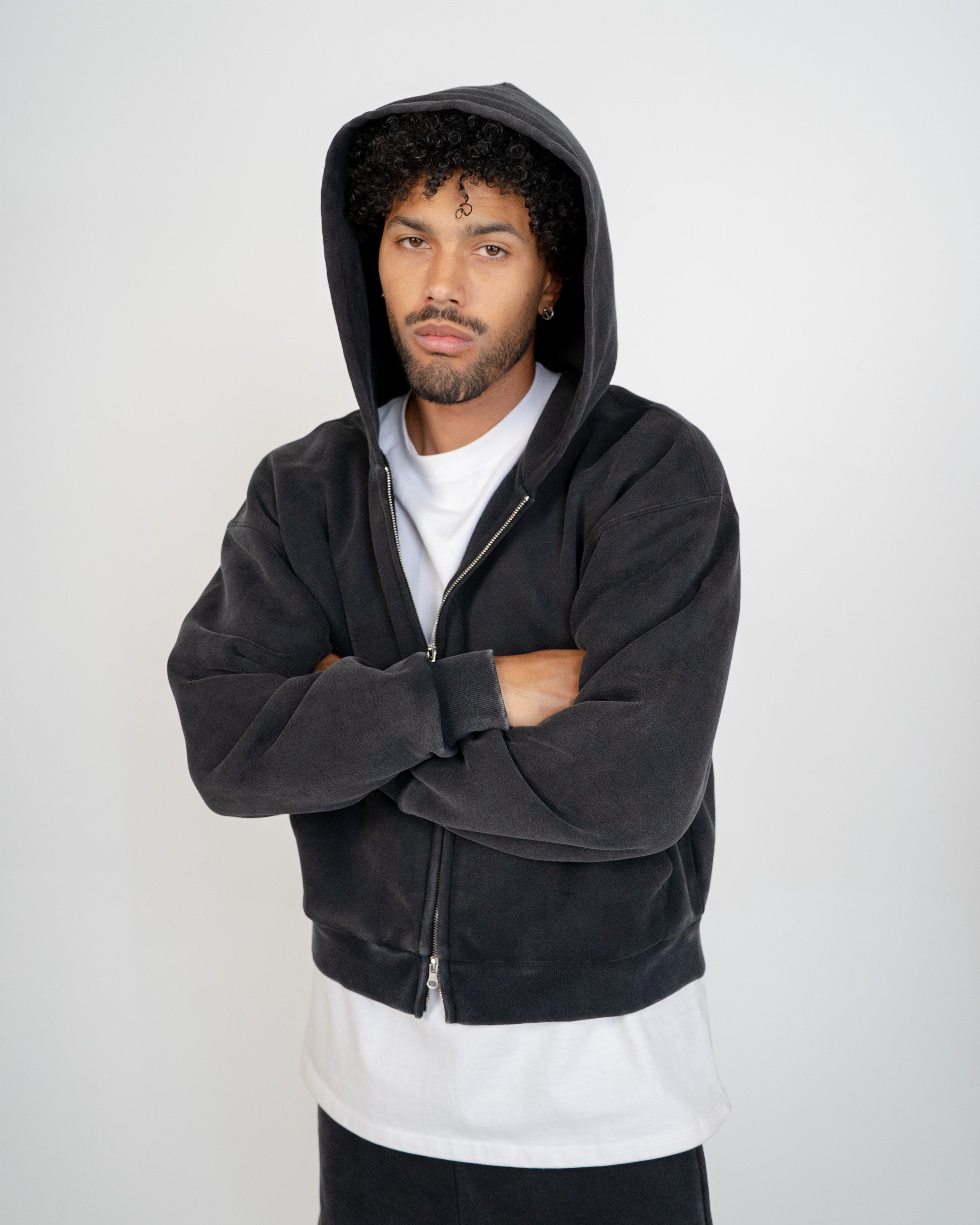 EPTM Vintage Zip Up Hoodie - Black