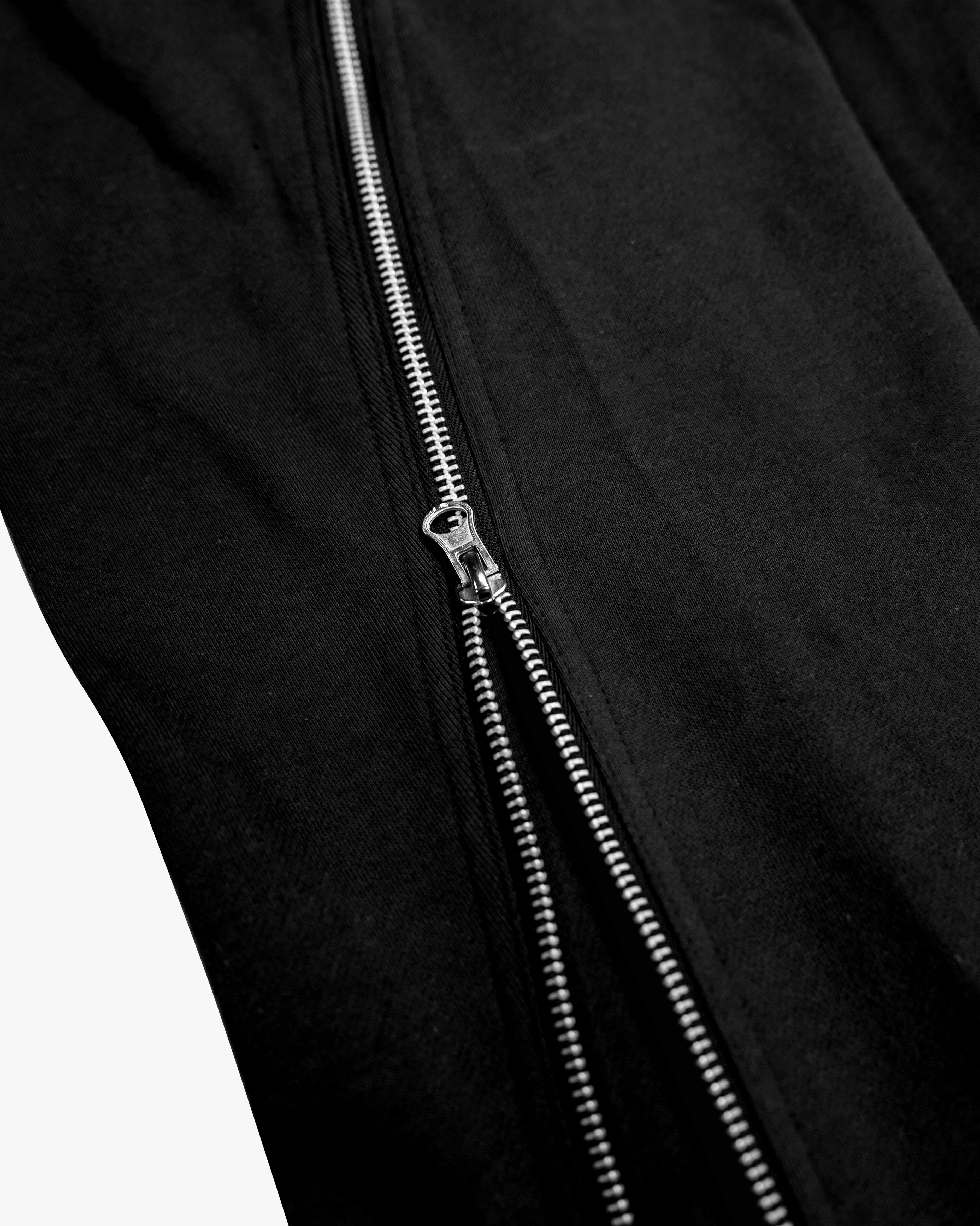 EPTM ZIP FLARED SWEATPANTS - BLACK