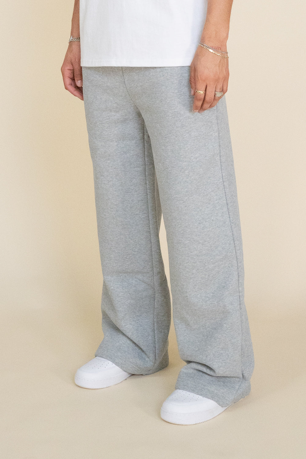 EPTM PERFECT BAGGY FLEECE PANTS - HEATHER GREY