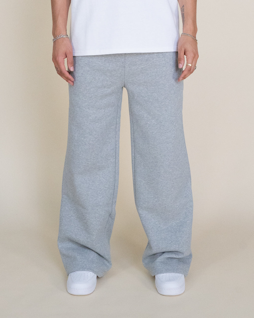 EPTM PERFECT BAGGY FLEECE PANTS - HEATHER GREY