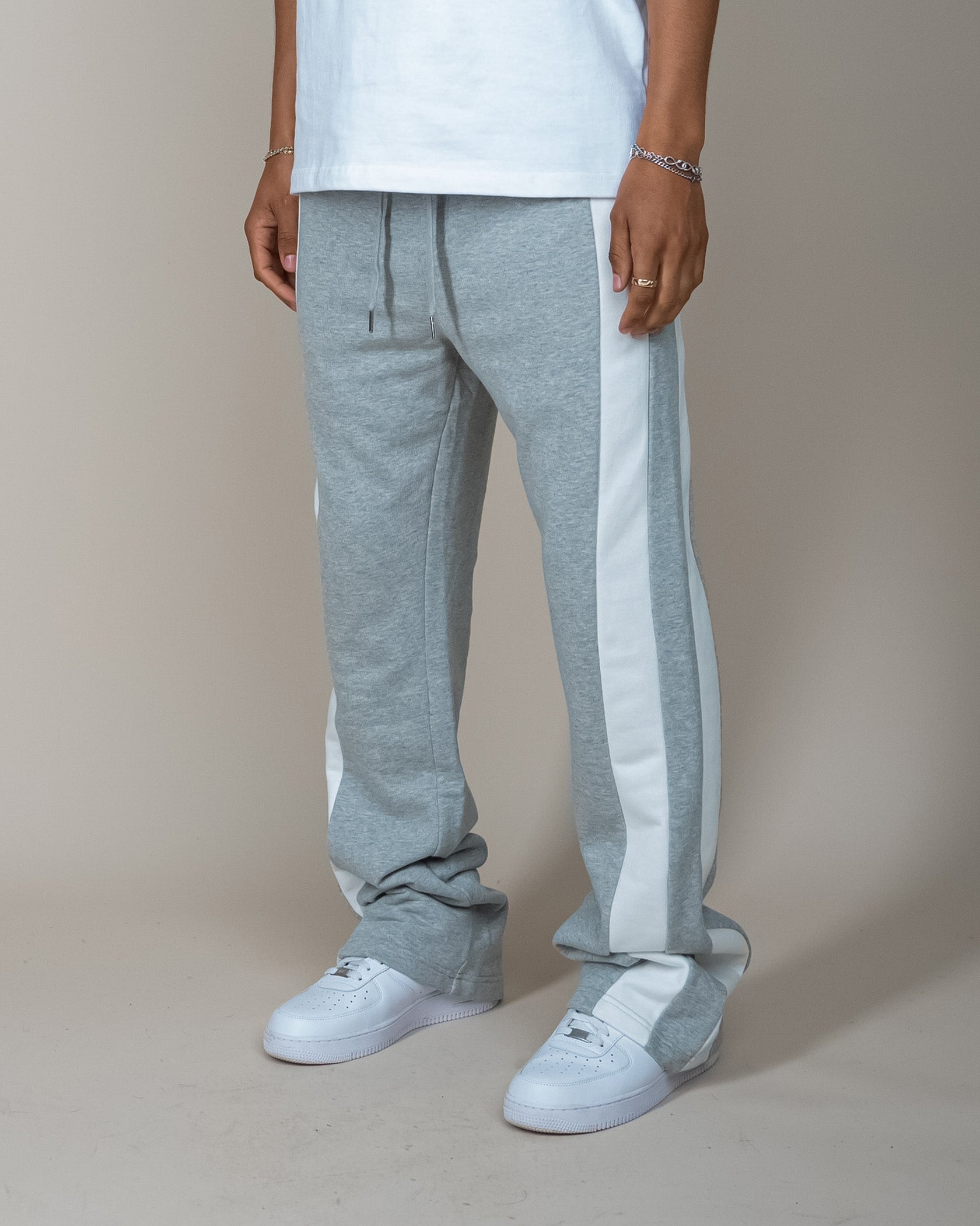 EPTM BARRY FLARE PANTS - HEATHER GREY