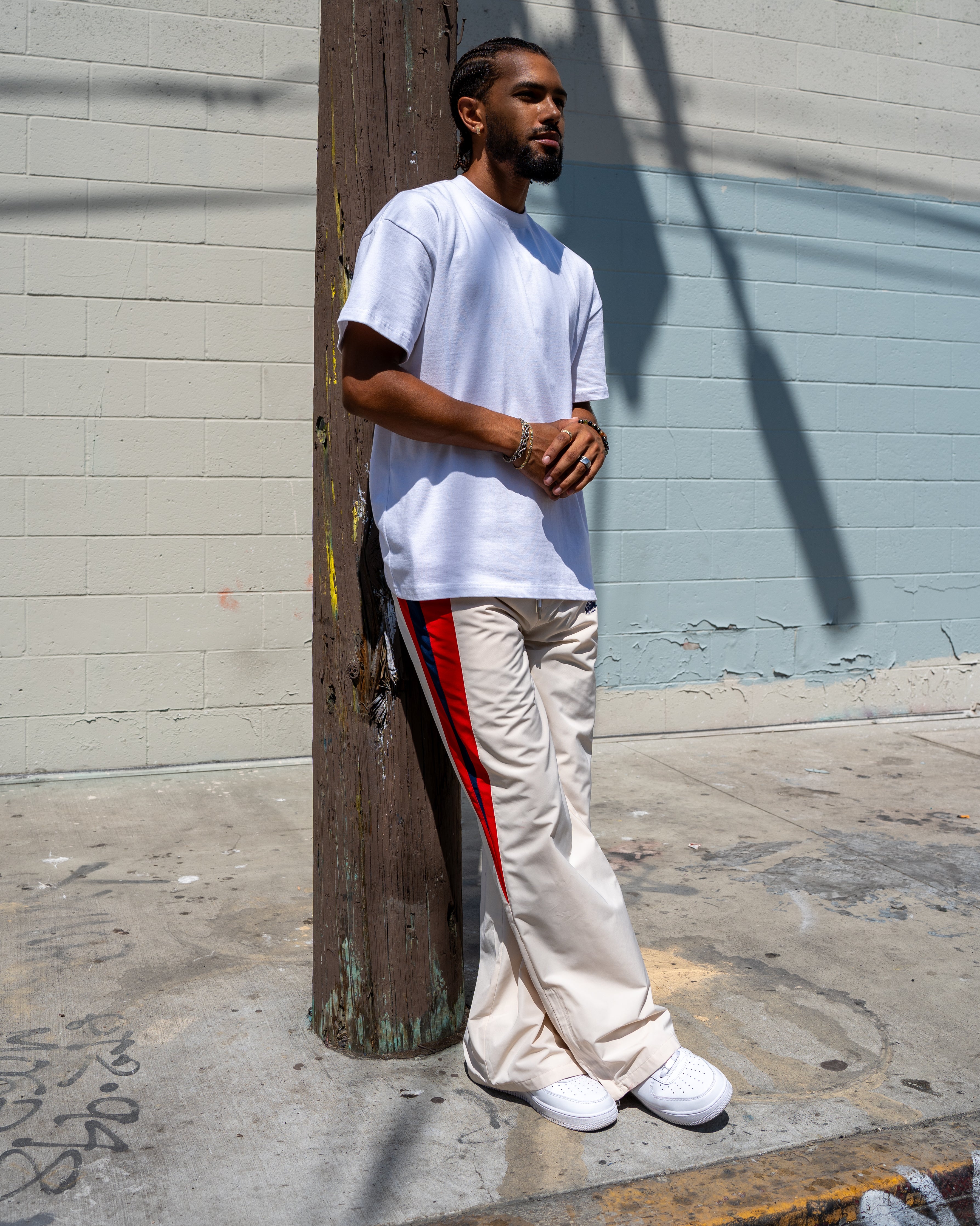 EPTM BIGGIE TRACK PANTS-CREAM