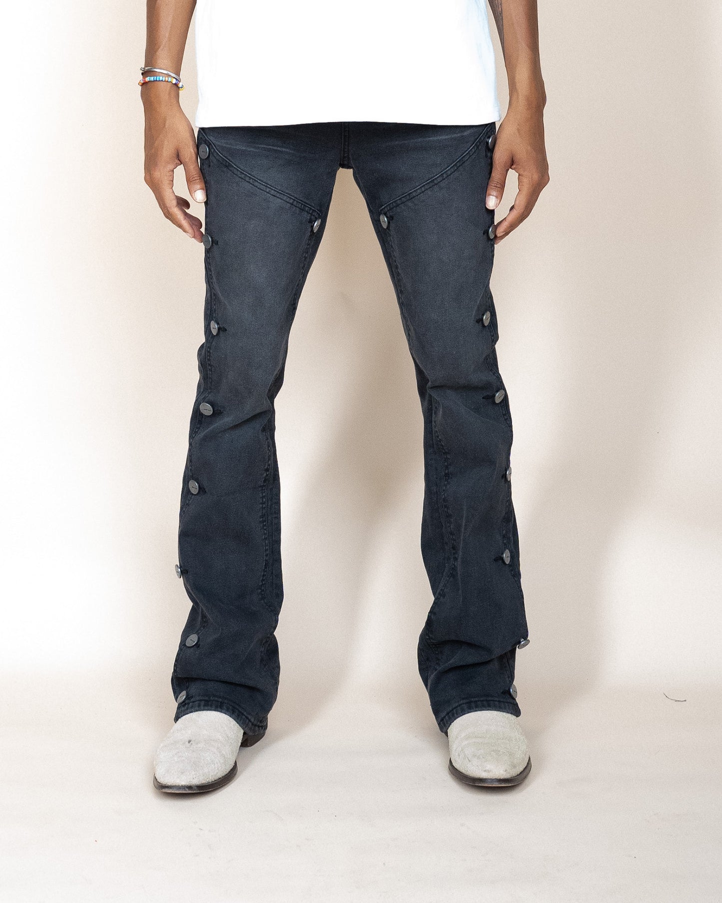 EPTM COWBOY BUTTON DENIM - BLACK