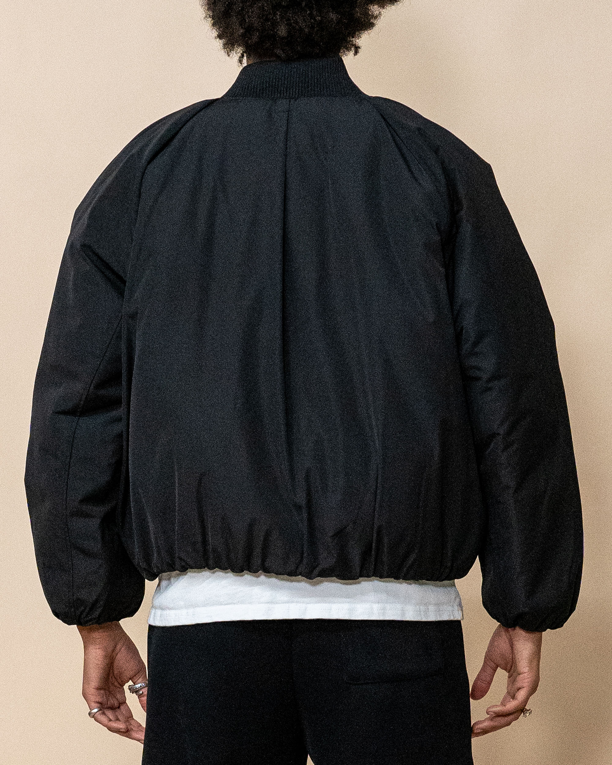 EPTM CAPITAL CROPPED BOMBER-BLACK