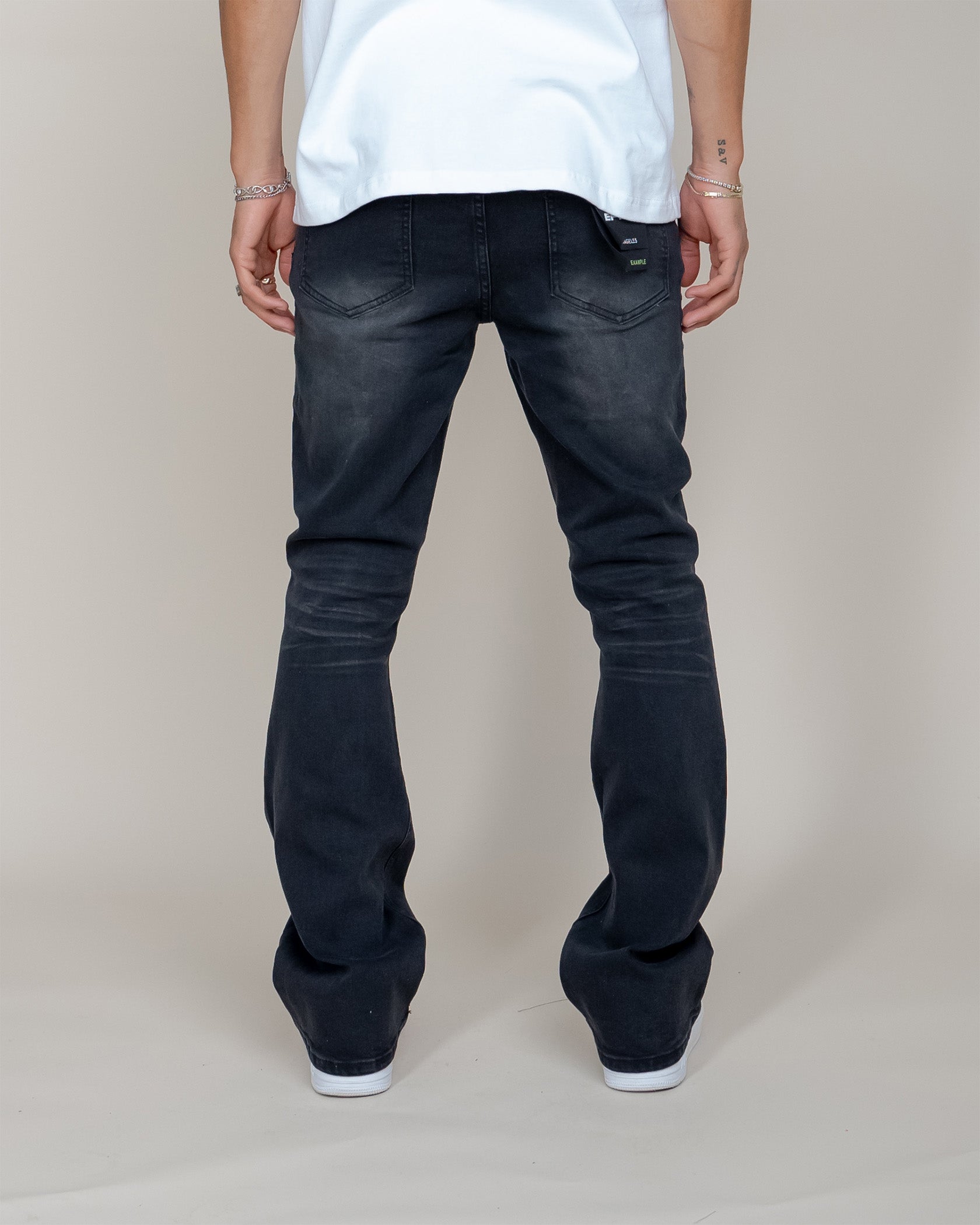 EPTM PERFECT FLARED DENIM - BLACK