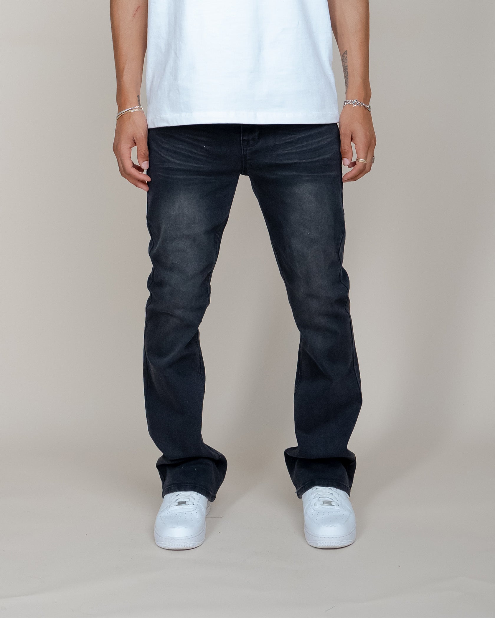 EPTM PERFECT FLARED DENIM - BLACK