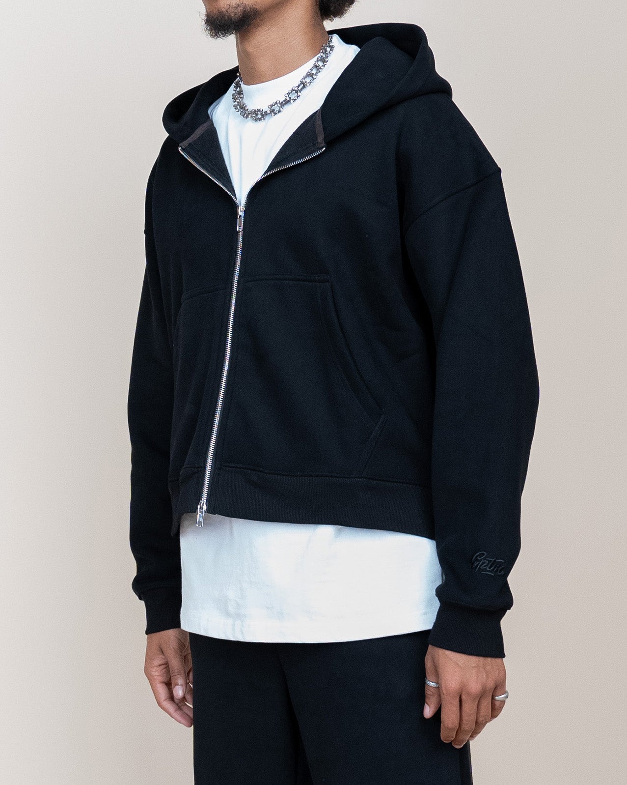 EPTM PERFECT ZIP UP HOODIE - BLACK