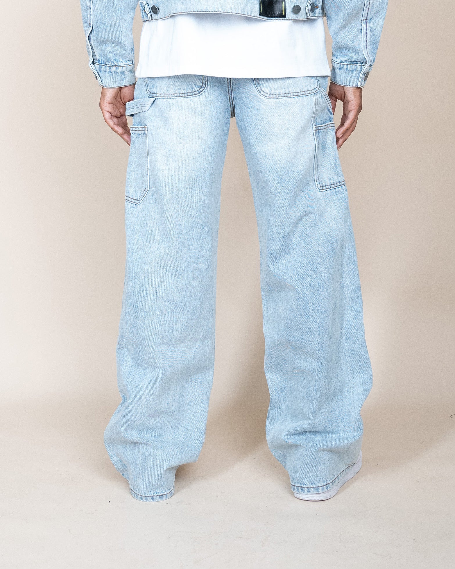 EPTM DOUBLE KNEE PANTS - DENIM BLUE