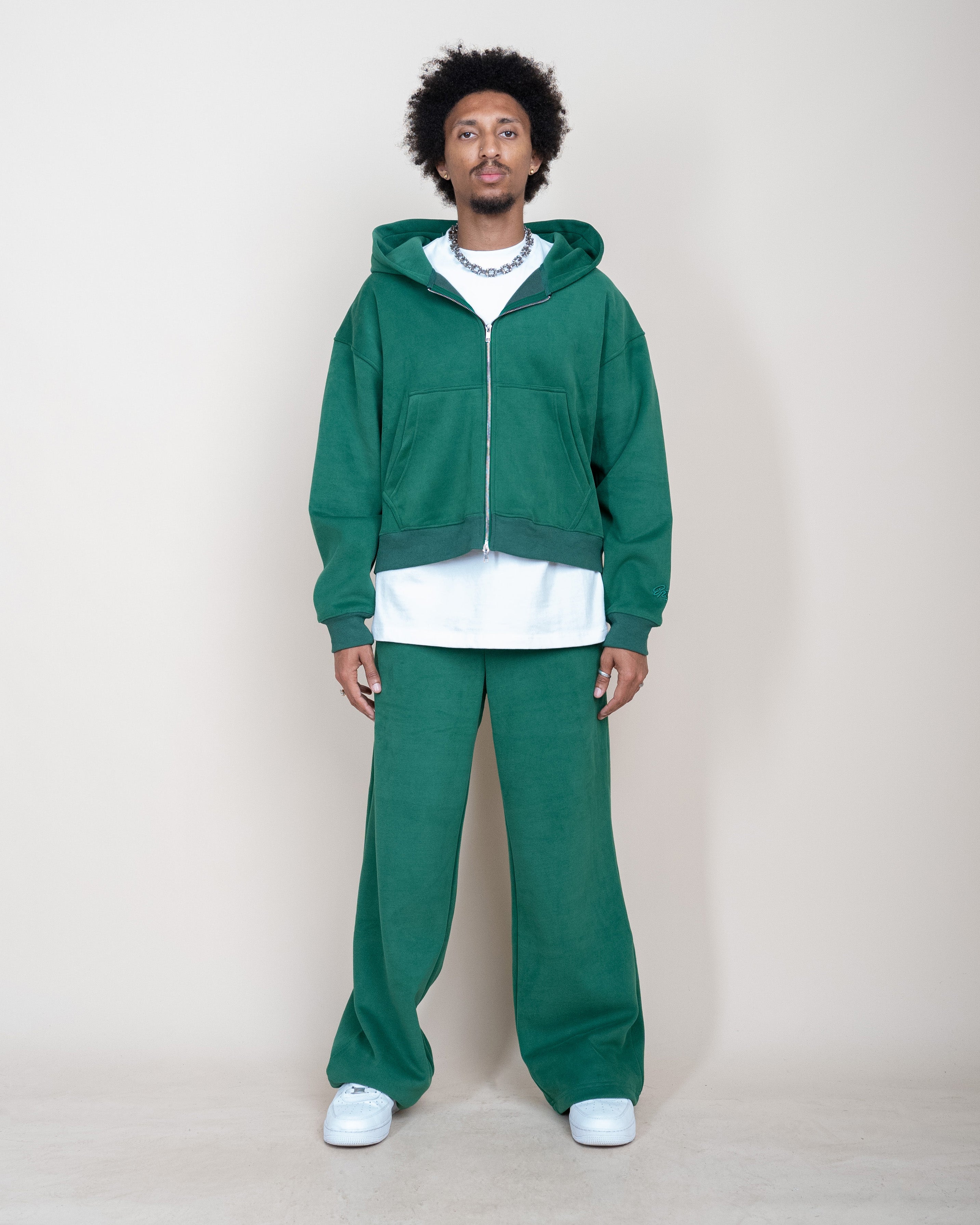 EPTM PERFECT ZIP UP HOODIE - HUNTER GREEN