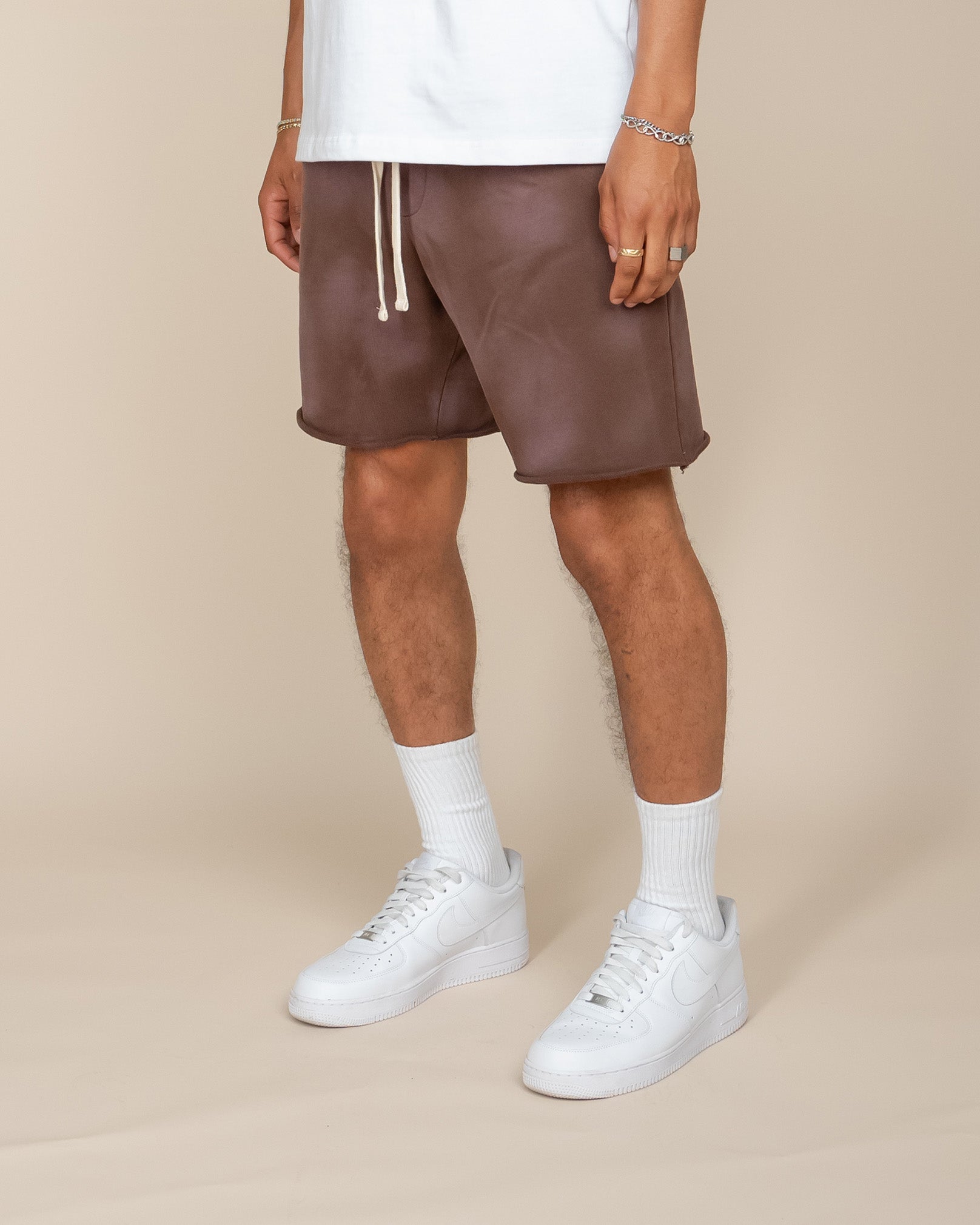 EPTM BIG N TALL SUN FADED SHORTS - BROWN