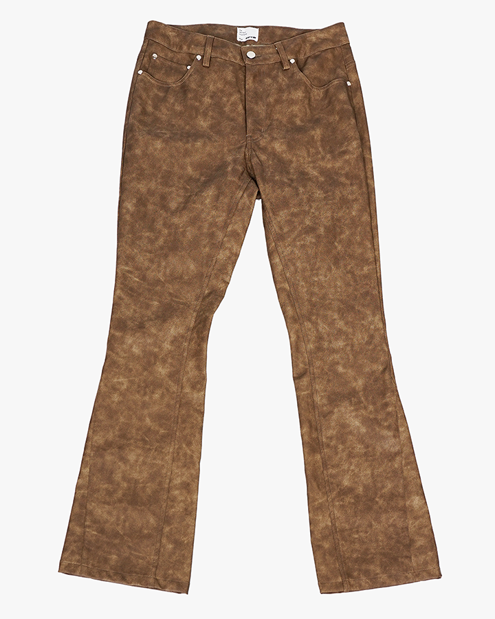 EPTM ROADHOUSE FLARE PANTS-BROWN