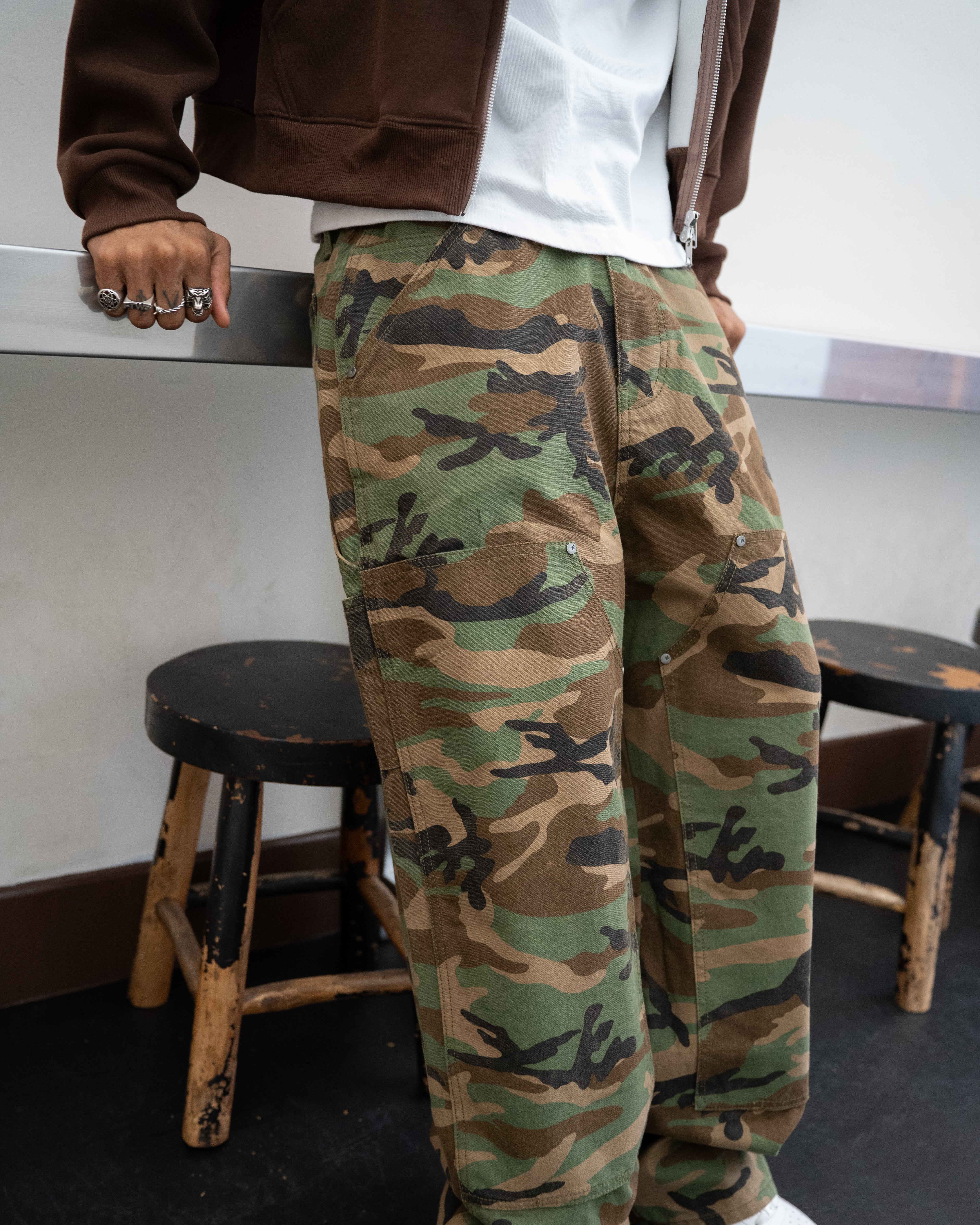 CAMO CARPENTER PANTS - OG CAMO