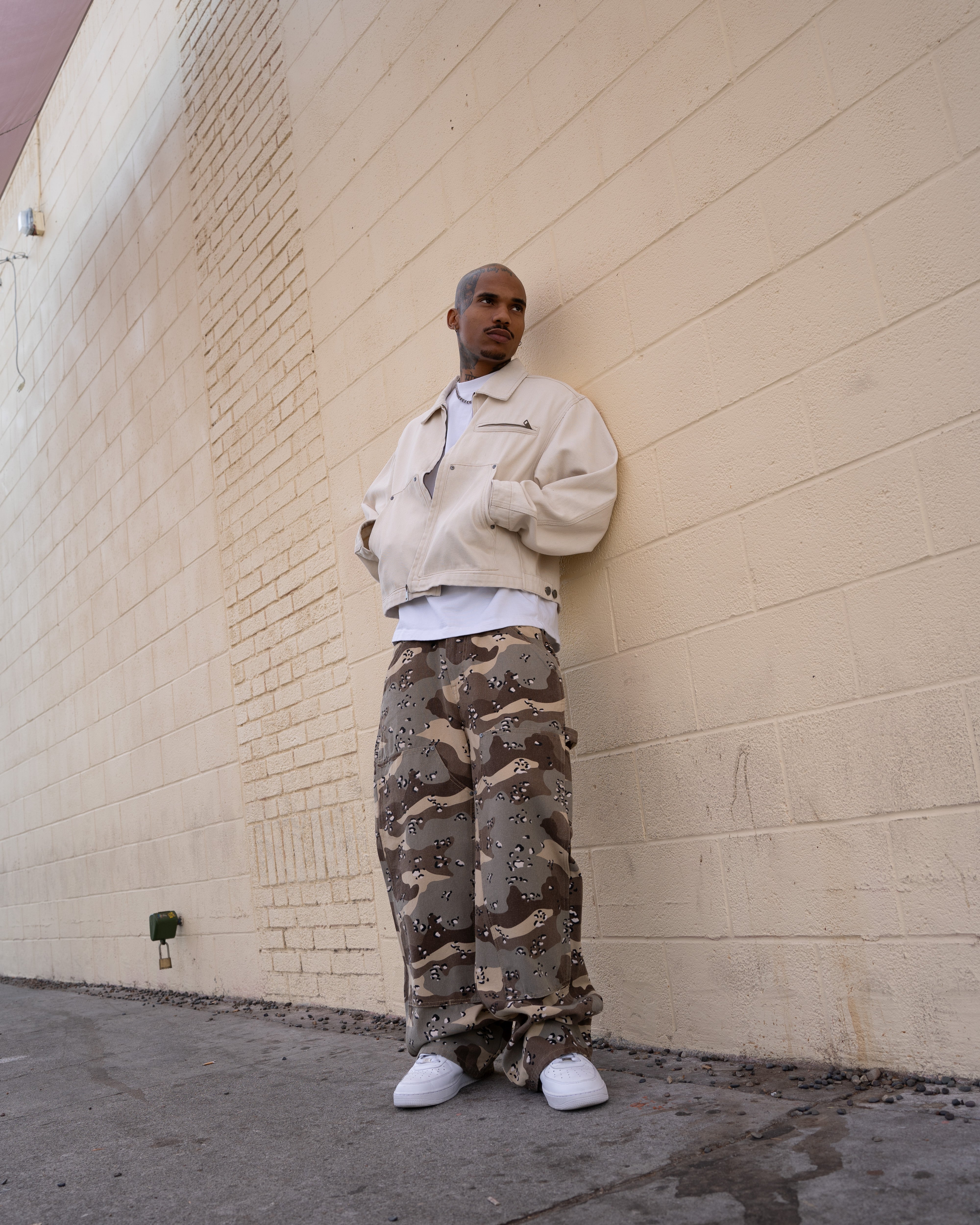 CAMO CARPENTER PANTS - DESERT CAMO