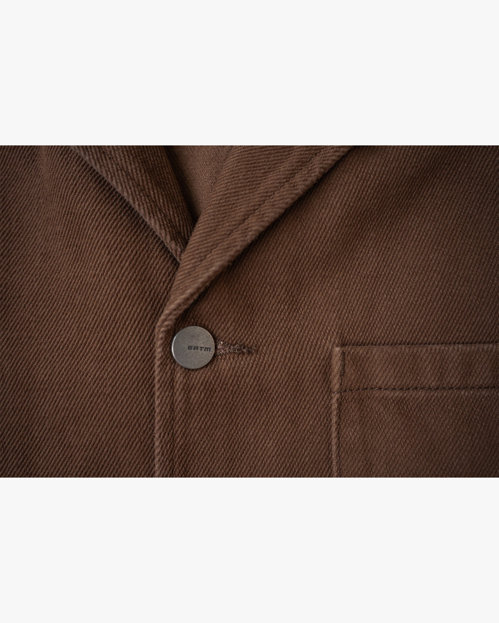 EPTM BOXY TWILL SHIRT - BROWN