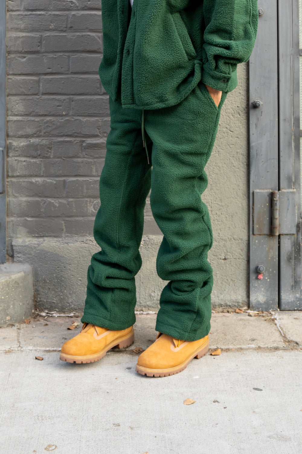 EPTM COMFY FLARE PANTS-HUNTER GREEN