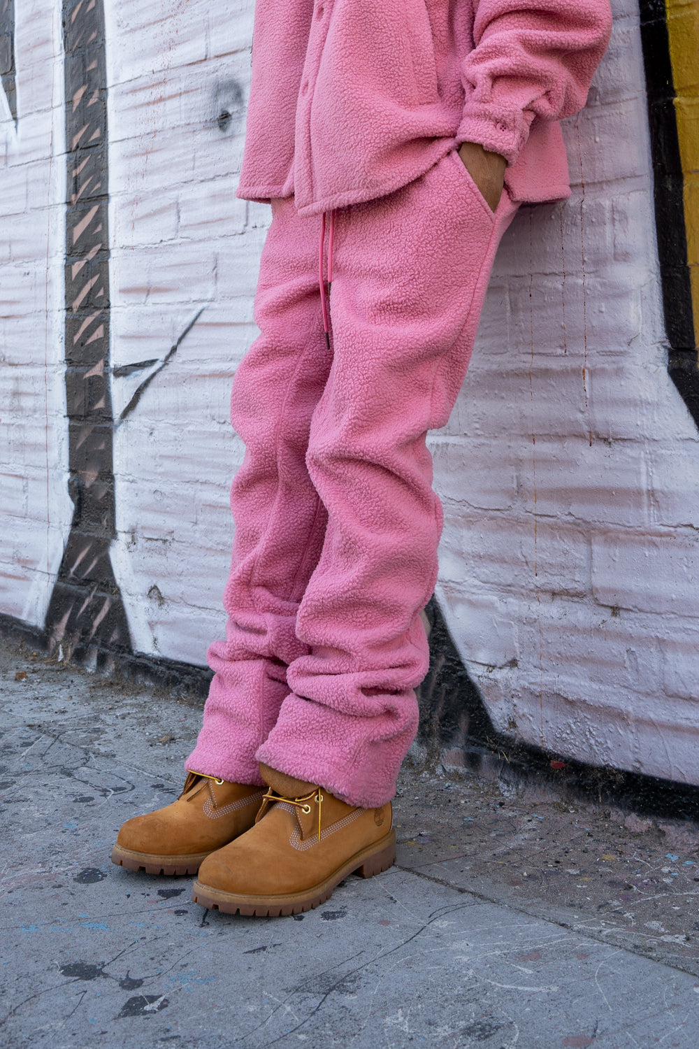 EPTM COMFY FLARE PANTS-PINK