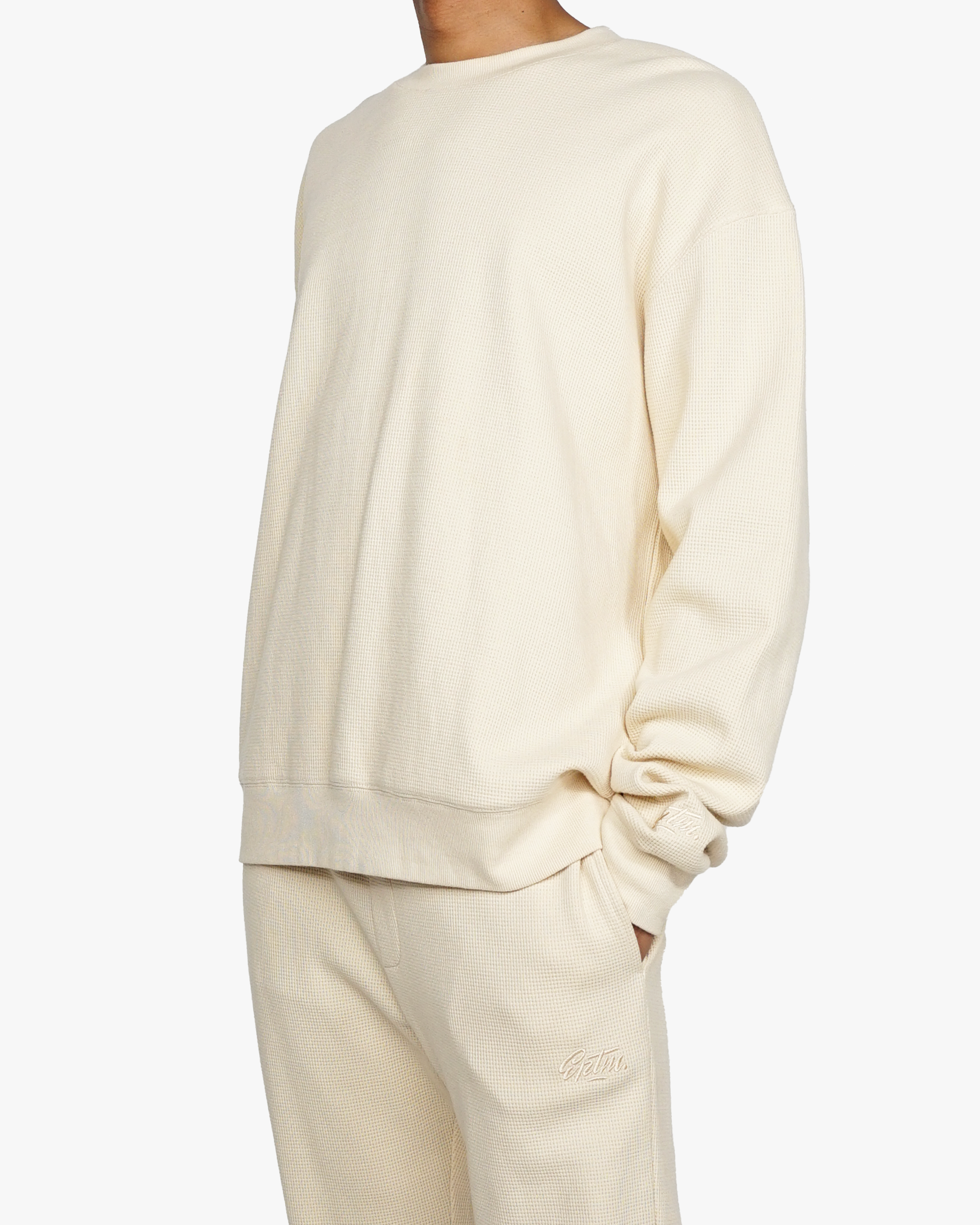 EPTM THERMAL SWEATSHIRT-CREAM