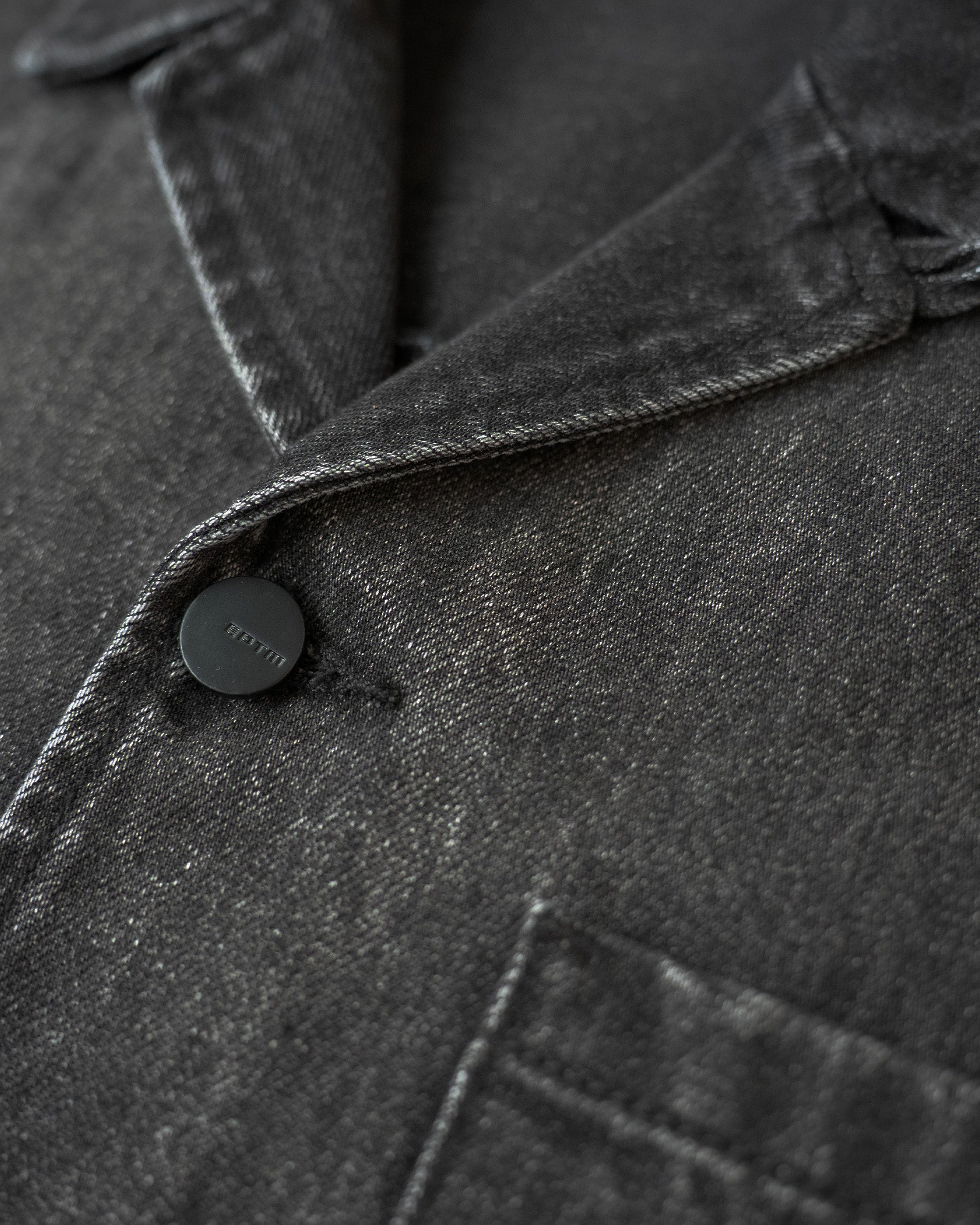 EPTM BOXY DENIM SHIRT - BLACK