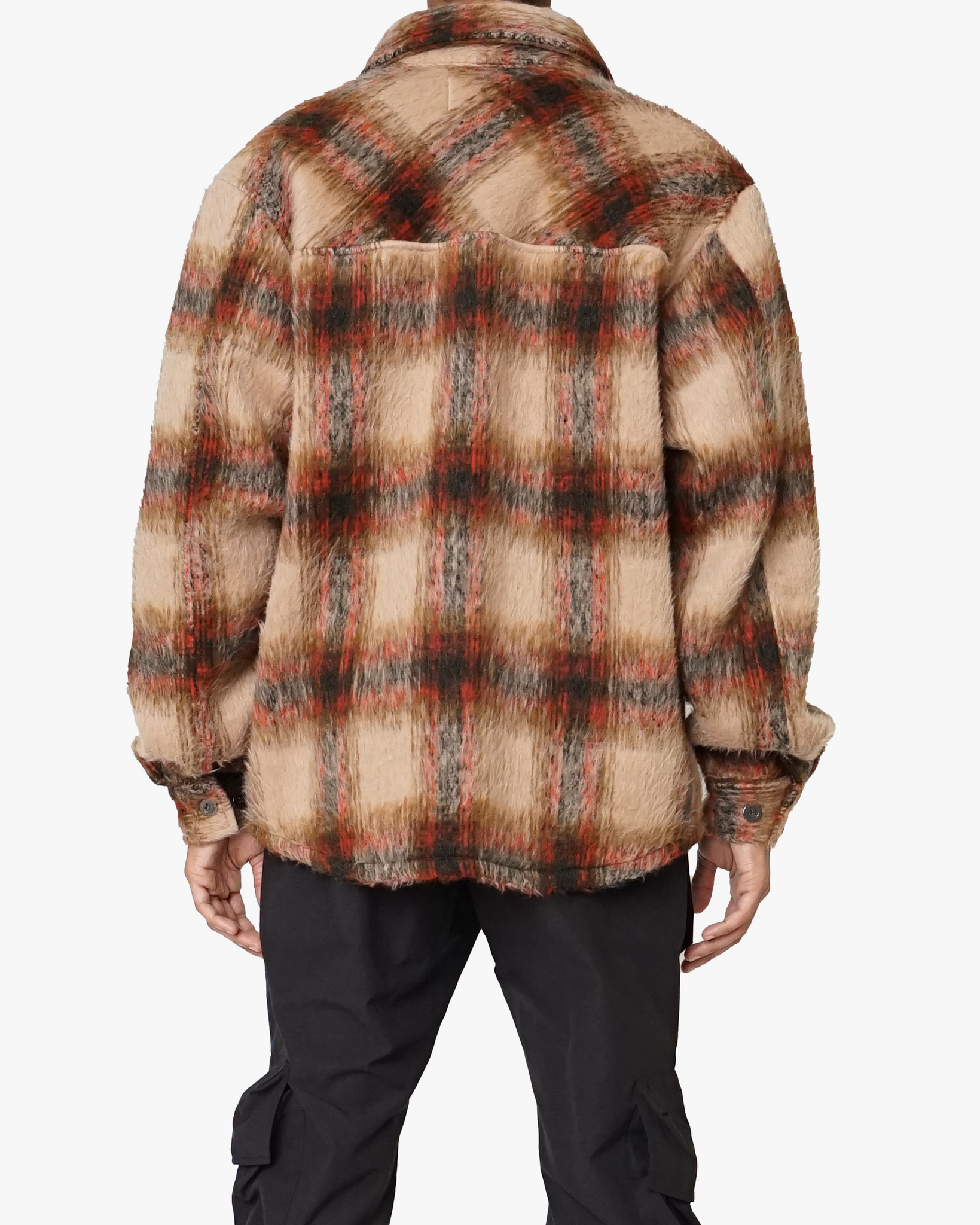 EPTM XLBOYZ SIDE SLIT FLANNEL-COFFEE