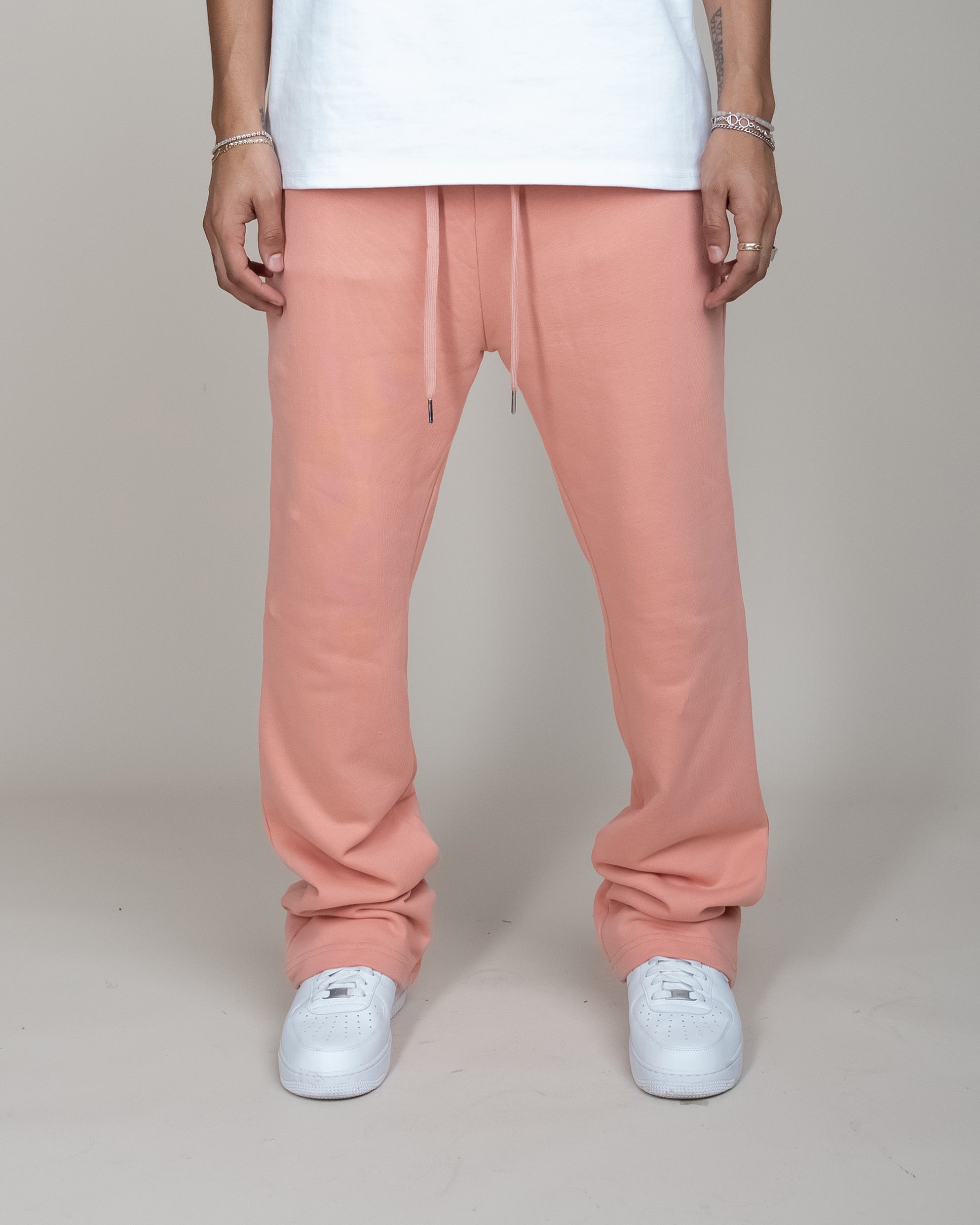 PERFECT FLARE SWEATPANTS-DARK PINK