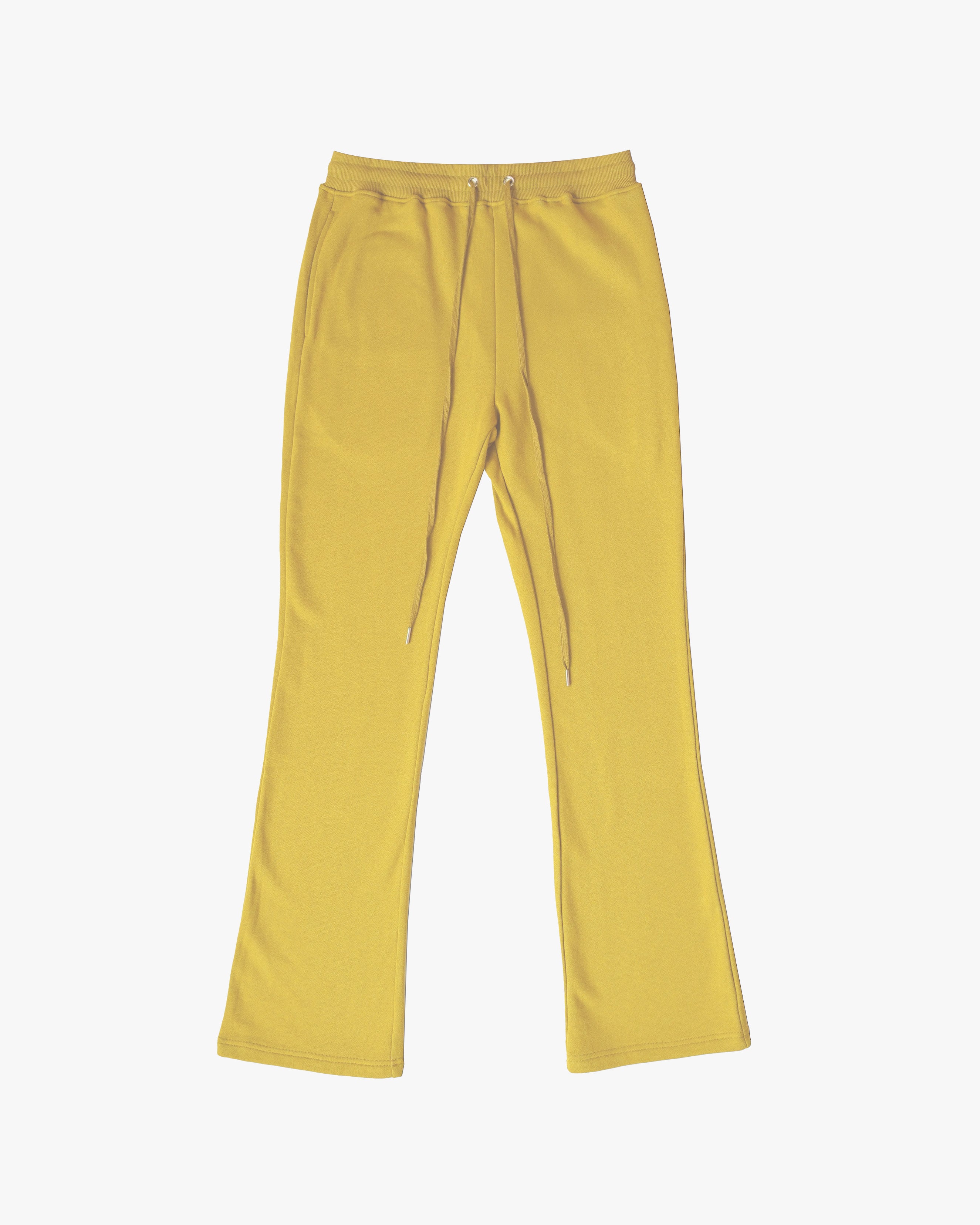 PERFECT FLARE SWEATPANTS-MUSTARD