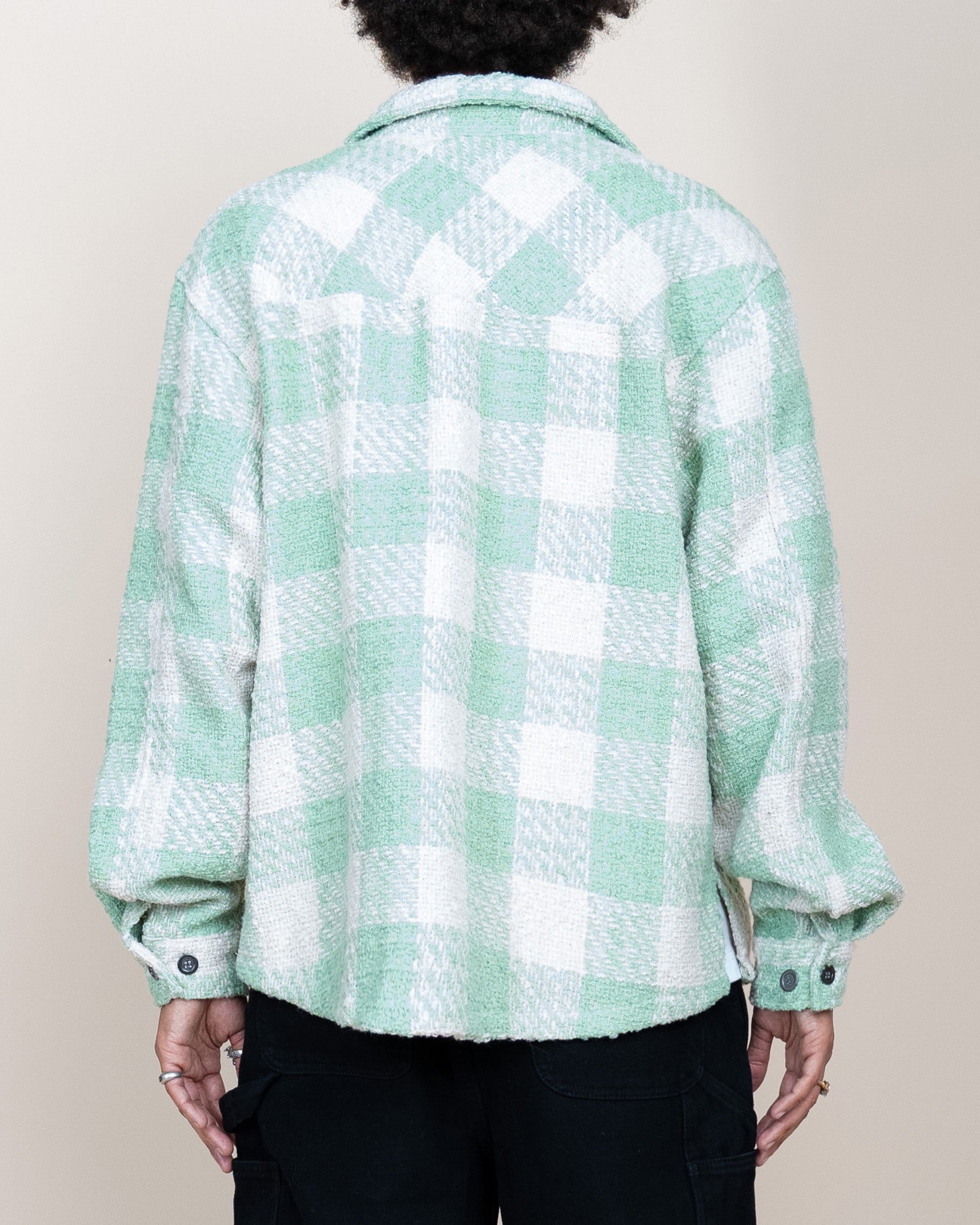 EPTM TWEED FLANNEL SHIRT - EMERALD