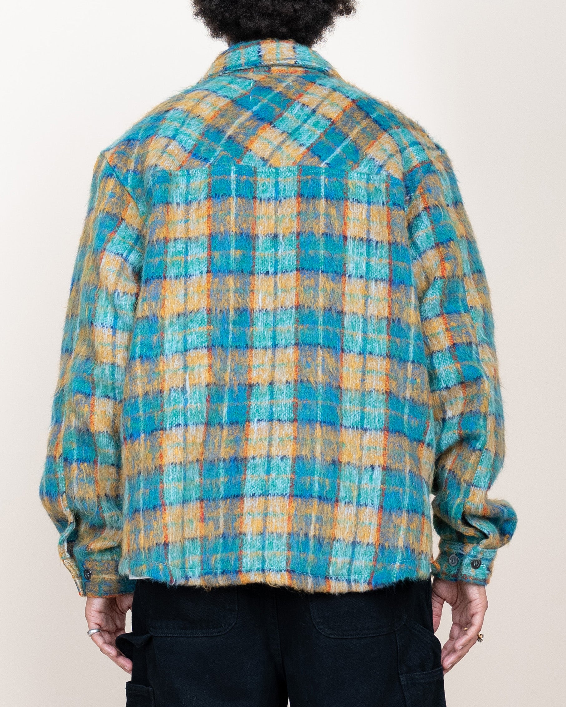 EPTM SIDE SLIT FLANNEL-TEAL