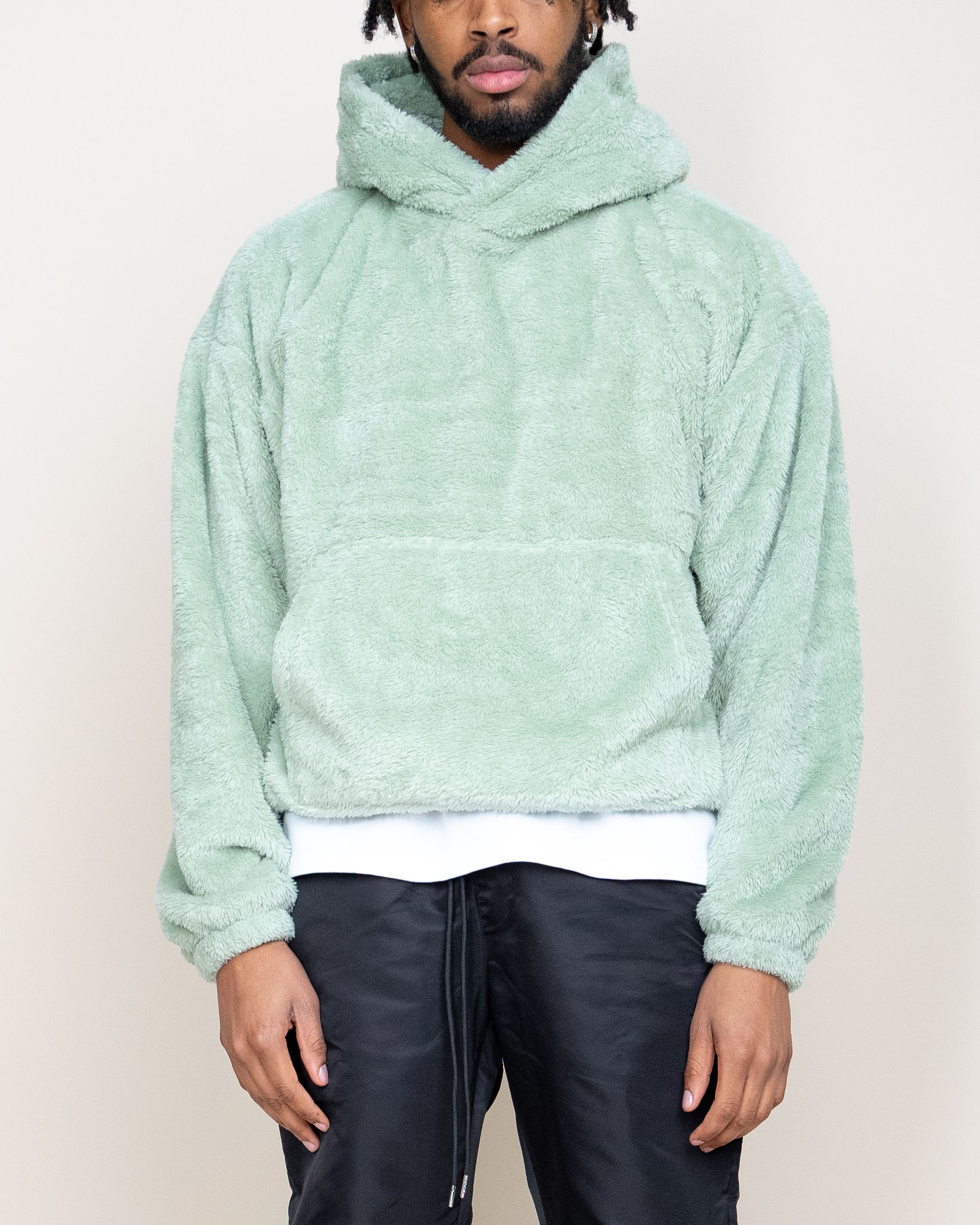 EPTM FUZZY HOODIE-MINT