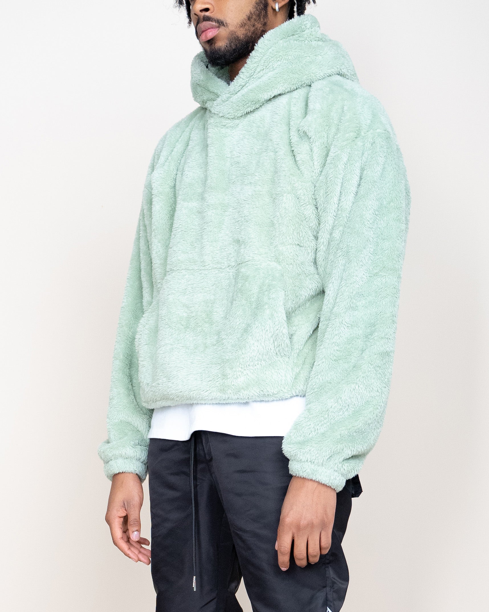 EPTM FUZZY HOODIE-MINT