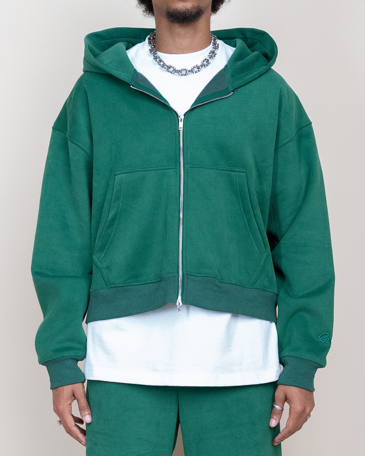 EPTM PERFECT ZIP UP HOODIE - HUNTER GREEN