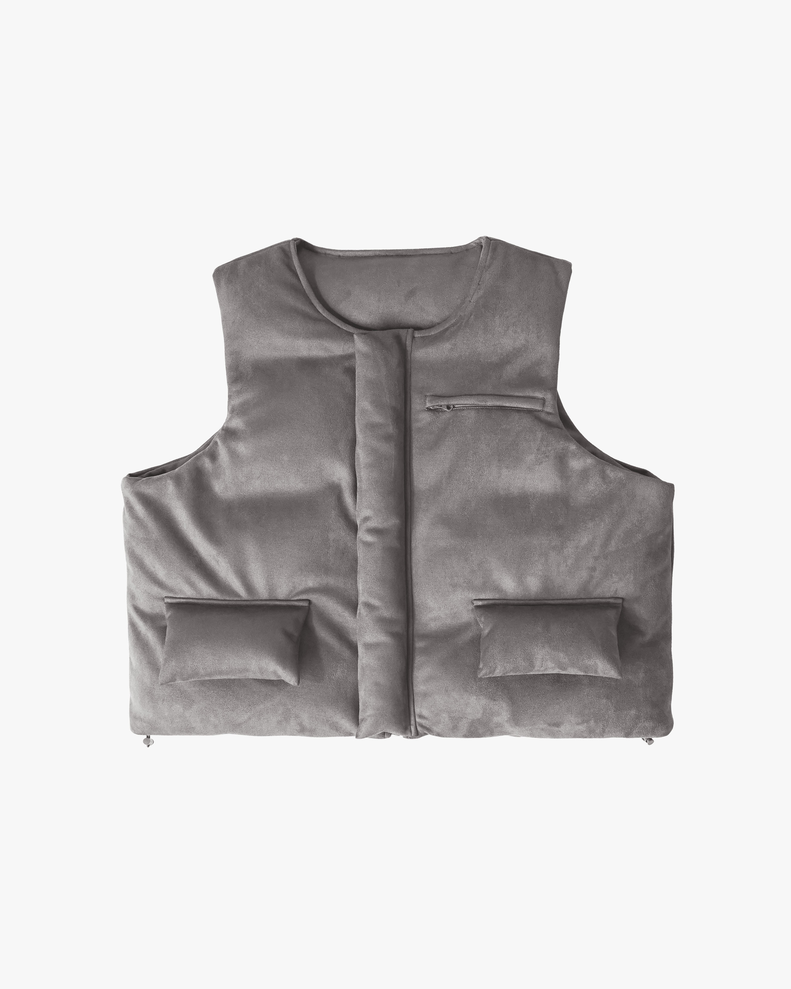 EPTM SUEDE BUBBLE VEST-GRAY