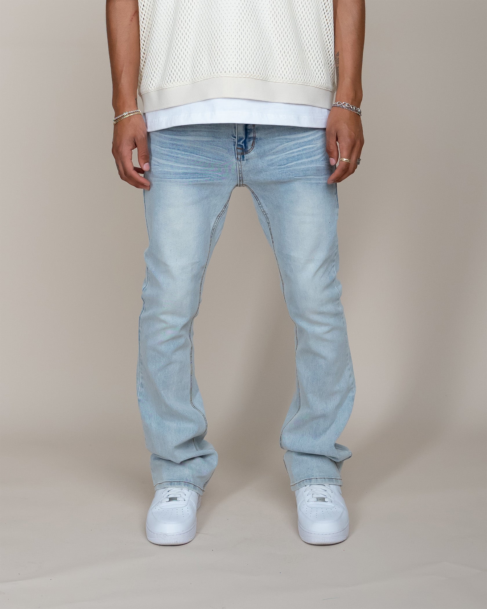 EPTM PERFECT FLARED DENIM - LIGHT INDIGO