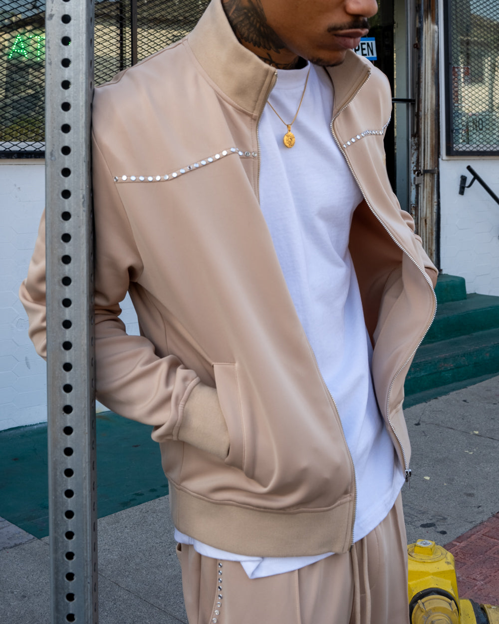 EPTM MARTINE TRACK JACKET - TAN