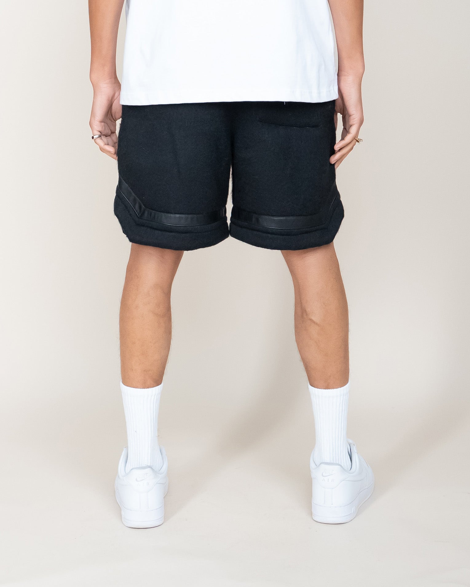 EPTM MOHAIR SHORTS - BLACK