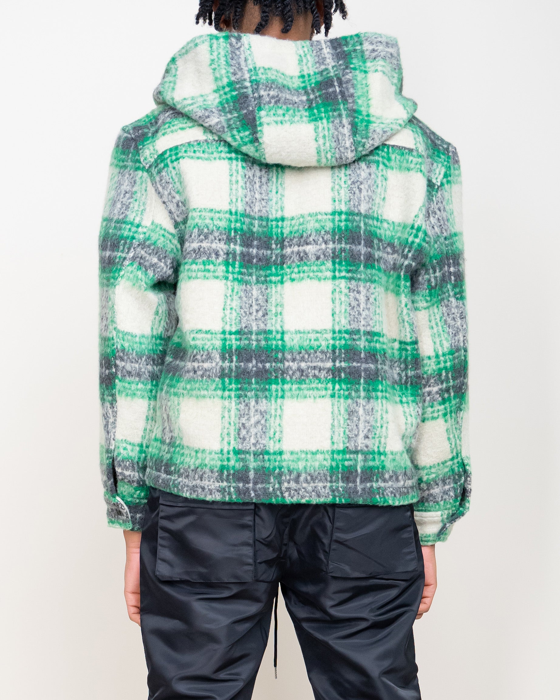 EPTM MOHAIR FLANNEL JACKET-GREEN