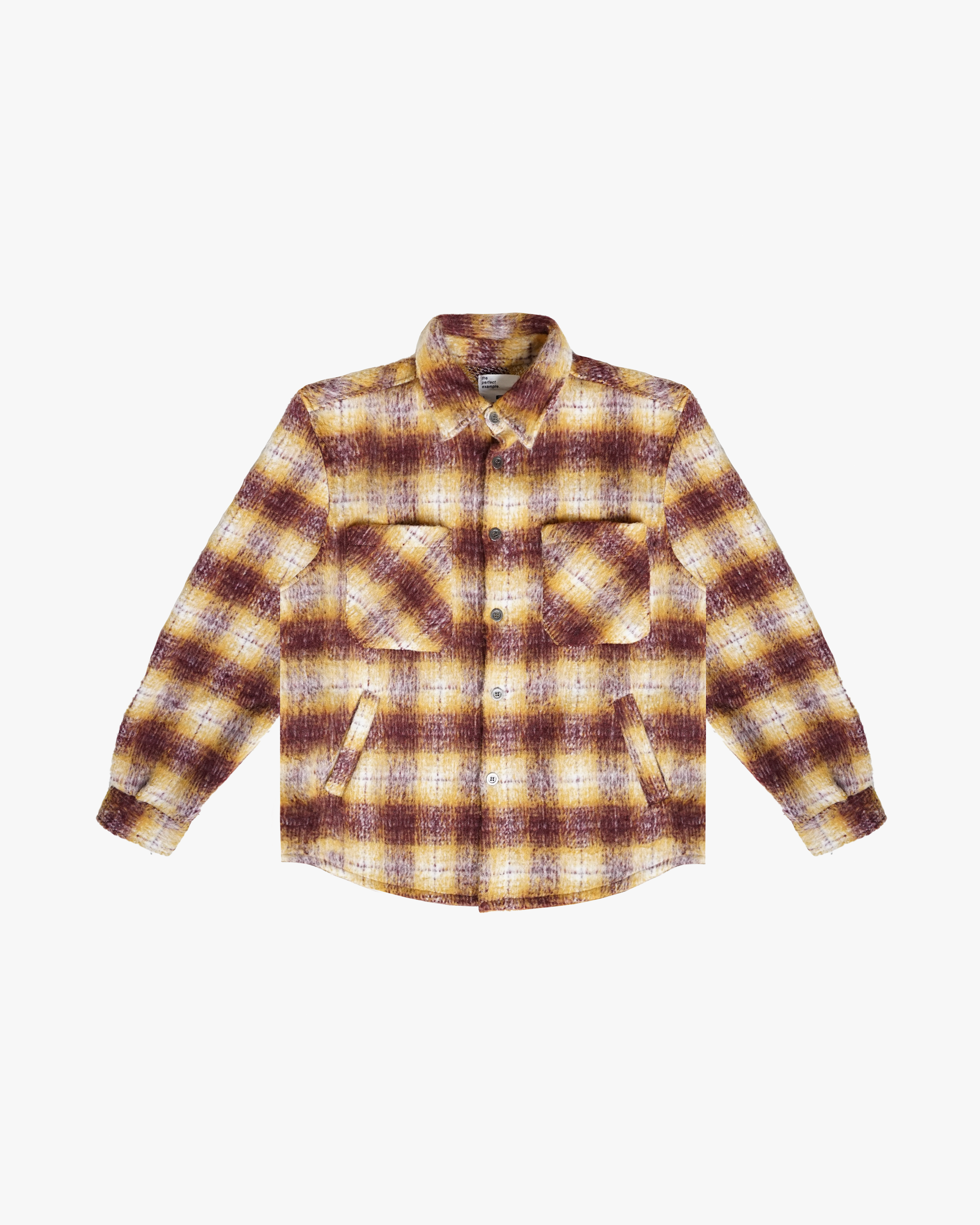 EPTM BIG N TALL SIDE SLIT FLANNEL-MUSTARD