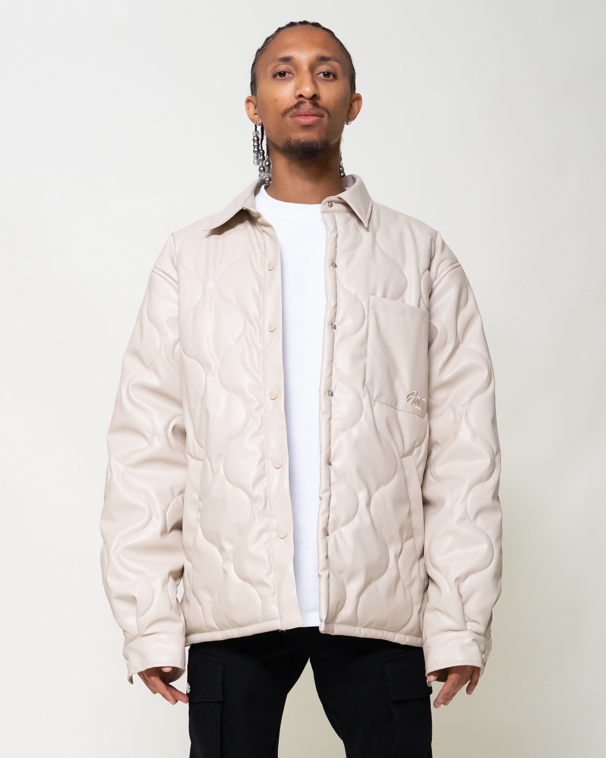 EPTM ORION PUFFER SHIRT-CREAM